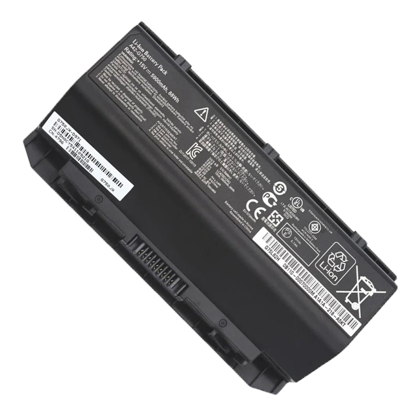 Аккумулятор KELESY A42-G750 для ноутбука ASUS ROG G750 G750J G750JH G750JM G750JS G750JW G750JX G750JZ серии 15 В 88 Вт·ч 5900 мА·ч