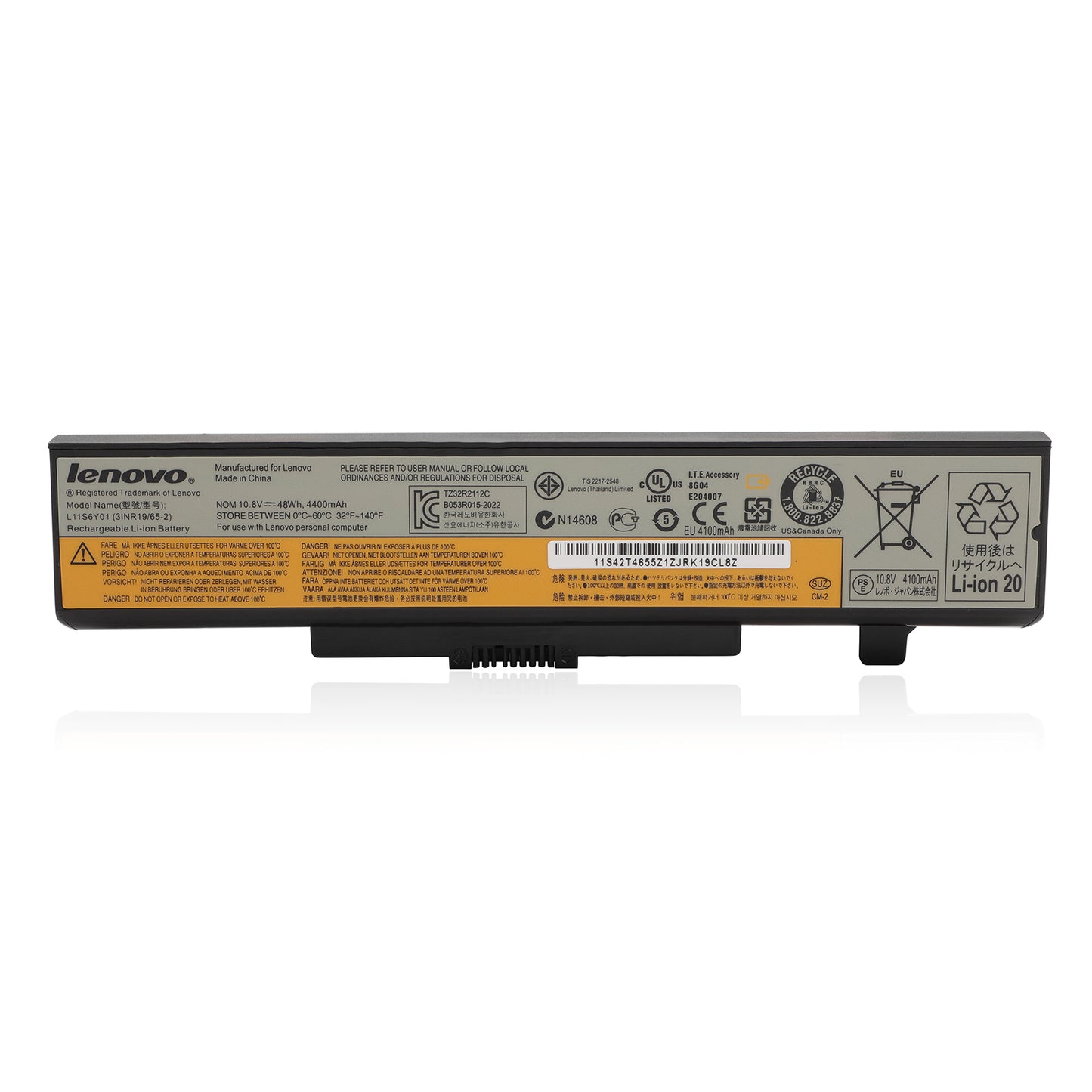 KELESY 6 Cells Laptop Battery for Lenovo IdeaPad Y480 Y580 G480 G580 G580AM Z380AM Z480 Z580 Z585 V480 V580 L11S6Y01 L11L6Y01