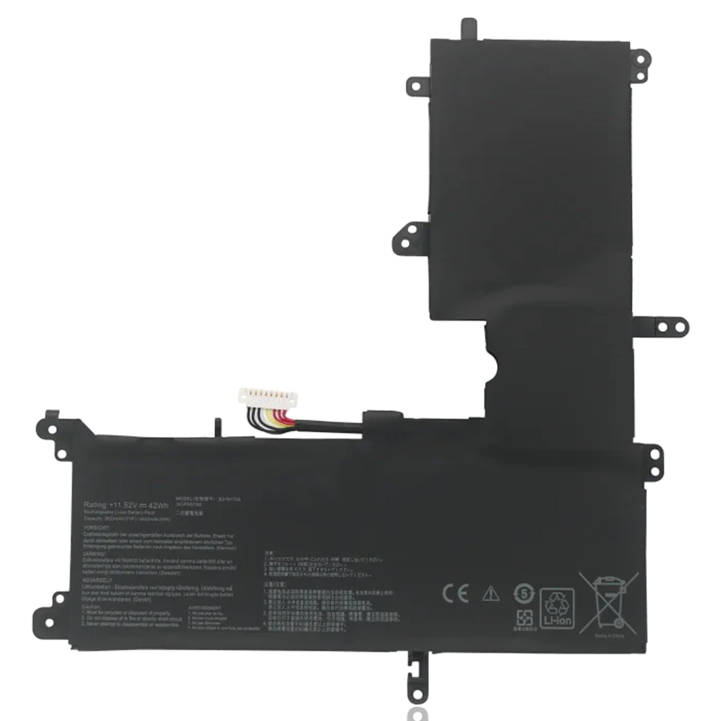 Аккумулятор для ноутбука KELESY B31N1705 для ASUS VivoBook Flip TP410U TP410UA TP410UF TP410UR Q405UA UX460UA 3ICP5/57/80 11,52 В 42 Вт·ч