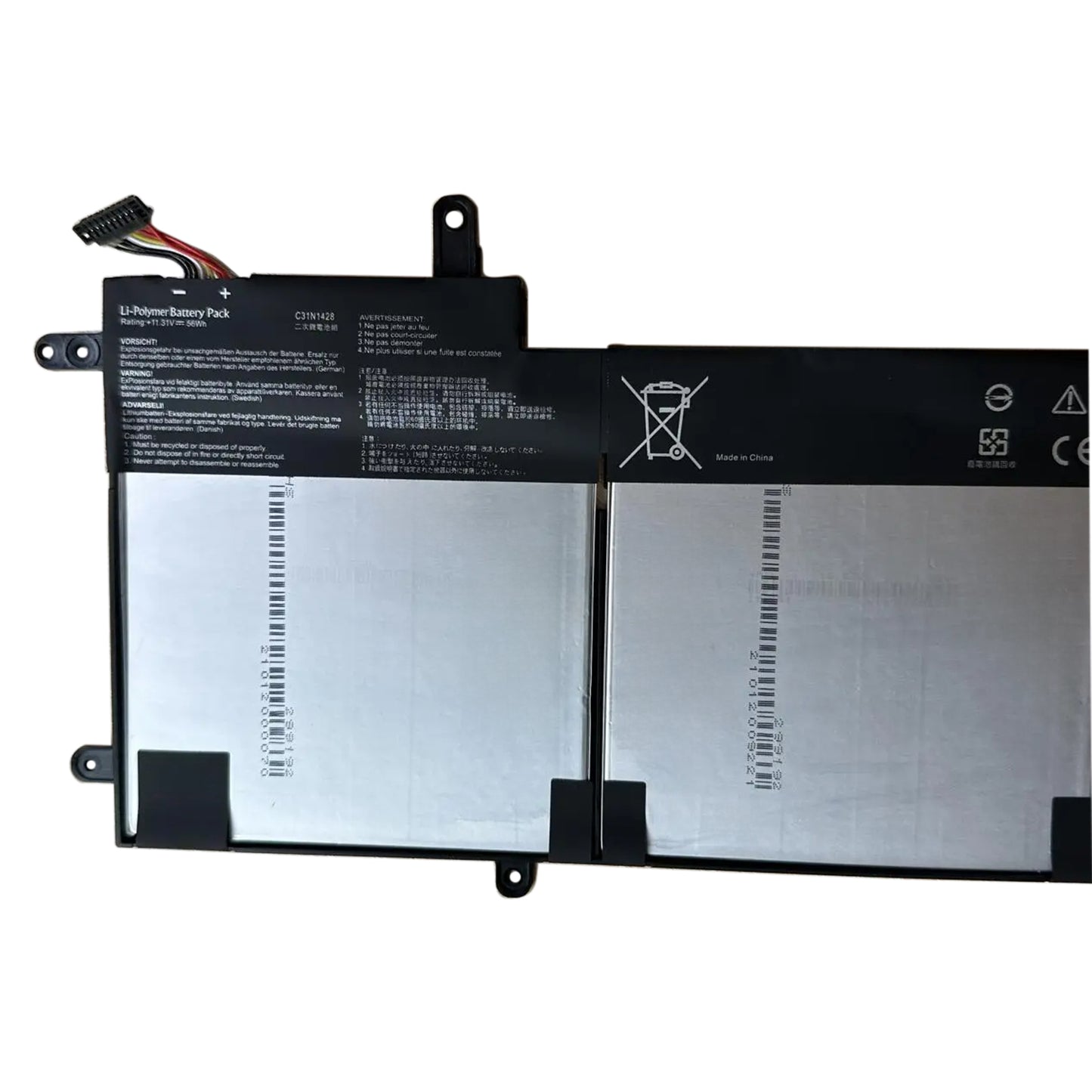 KELESY New C31N1428 Laptop Battery For ASUS Zenbook UX305L UX305LA UX305UA C31N1428 3ICP5/91/91 11.31V 56WH