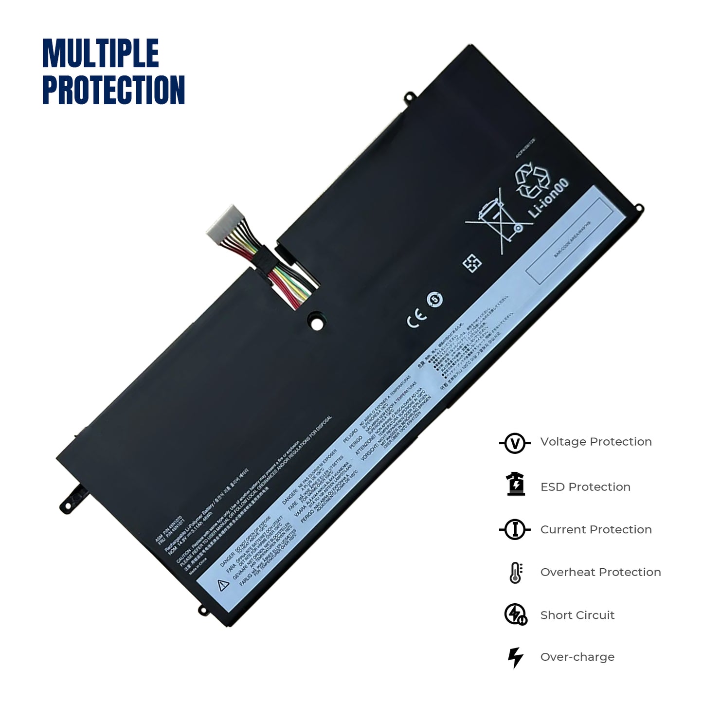 KELESY 45N1070 45N1071 batería del ordenador portátil para Lenovo ThinkPad X1 Carbon 3444 3448 3460 Series 14,8 V 3.11Ah 46WH