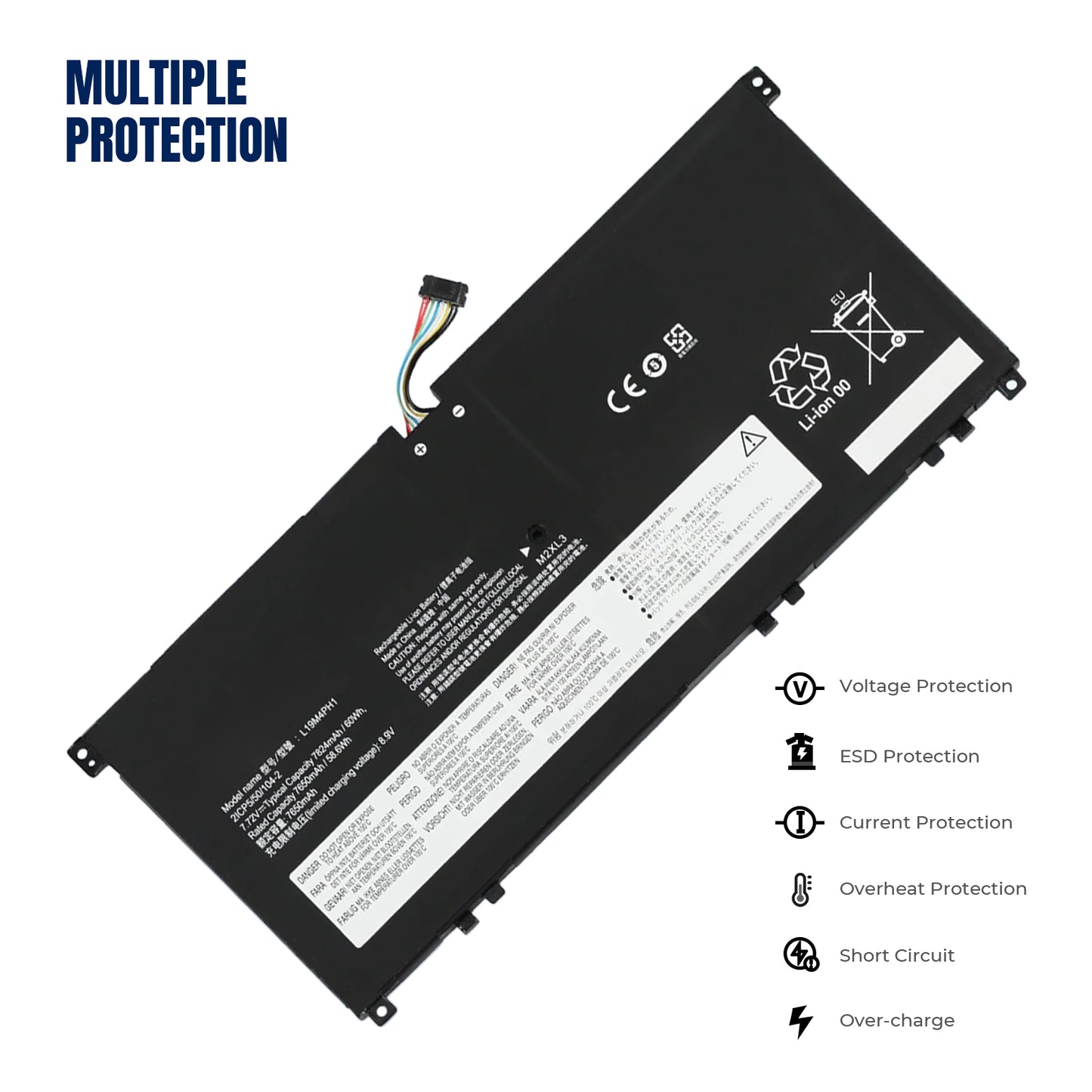 KELESY L19M4PH1 L19D4PF5 Battery For Lenovo YOGA 13S 2021 For Yoga 7 Carbon 13ITL5 Series 7.72V 6476mAh