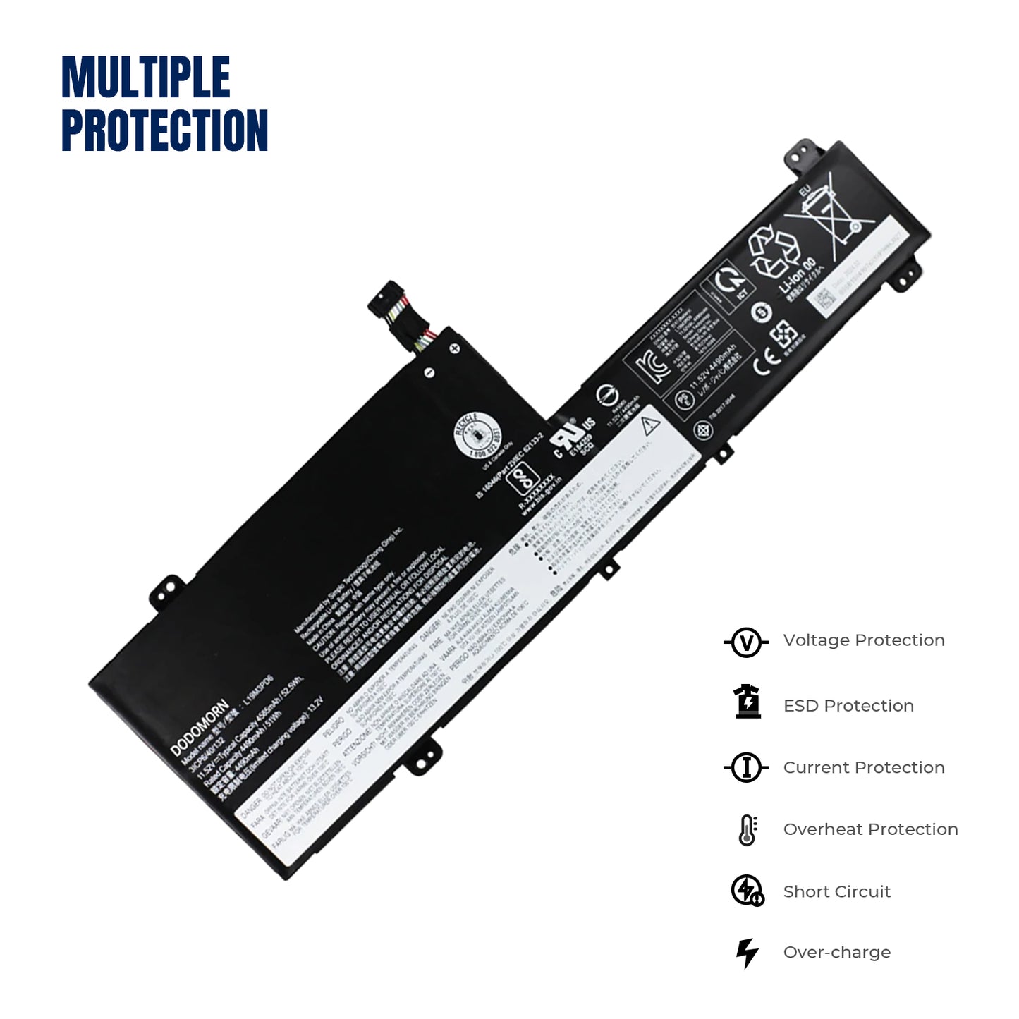 KELESY L19M3PD6 Battery For Lenovo IdeaPad Flex 5-15IIL05 15ALC05 14ARE05 14IIL05 14ITL05 14ALC05 L19L3PD6 L19C3PD6 L19D3PD6