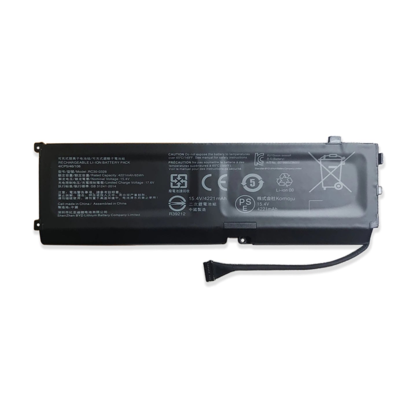 KELESY RC30-0328-batería Original para ordenador portátil, 15,4 V, 65Wh, para Razer Blade15, 2020, RZ09-0328, 4ICP5/46/108