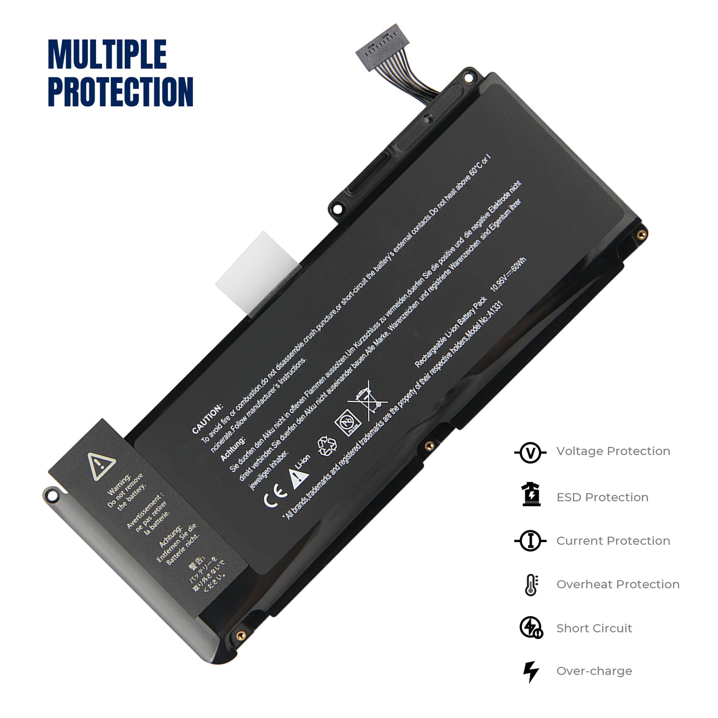 KELESY Battery A1331 For MacBook Pro 13 A1342 MC207 MC516 MC233 High Quality Batteries 60Wh With Tool