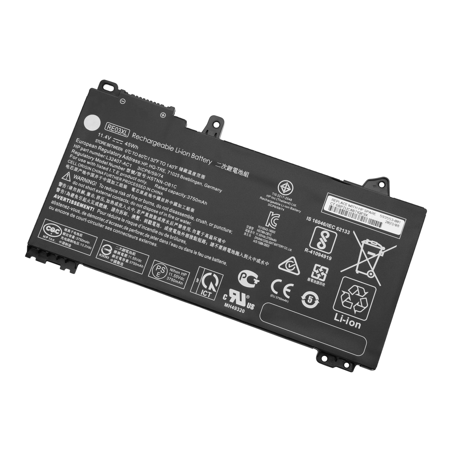 KELESY RE03XL Laptop Battery for HP ProBook 430 440 445 450 G7 G6 455R ZHAN 66 Pro 13 G2 14 G2 G3 15 G2 L32656-005 L32407-2C1 5