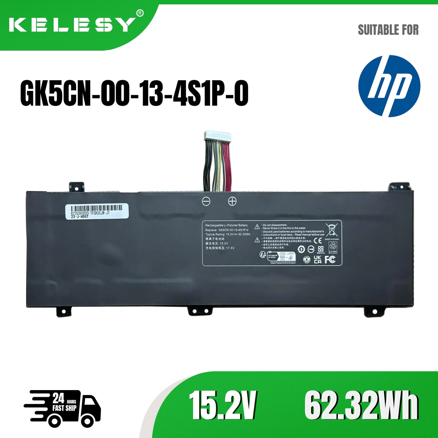 KELESY GK5CN-00-13-4S1P-0 Laptop Battery For HP TONGFANG GK5CN5Z GK5CN6Z GK5CN4Z GK6Z5CN GK7CP7S For MACHENIKE T90 Plus