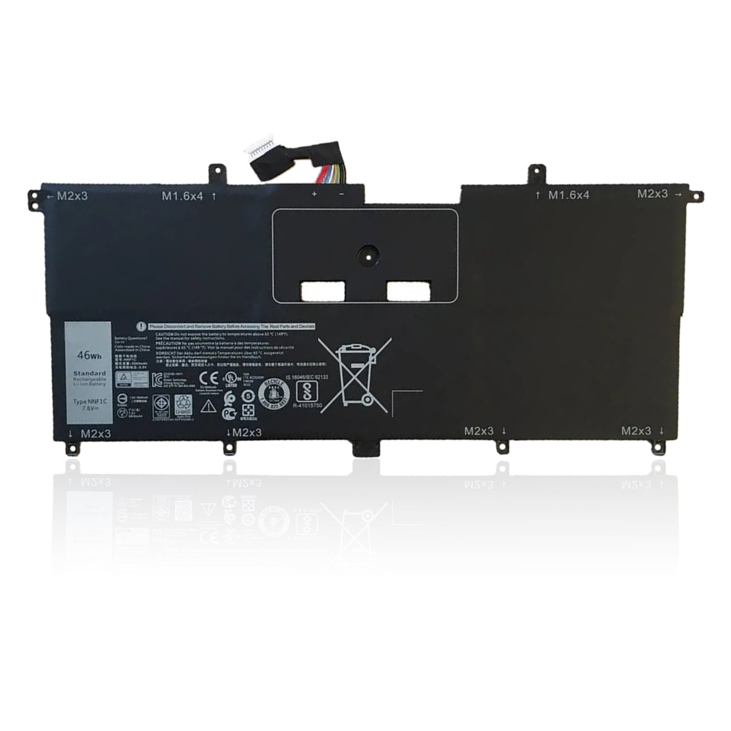 KELESY новый аккумулятор NNF1C HMPFH для ноутбука Dell XPS 13 9365 XPS13-9365-D1805TS,D1605TS N003X9365-D1516FCN NP0V3 P71G001 46WH