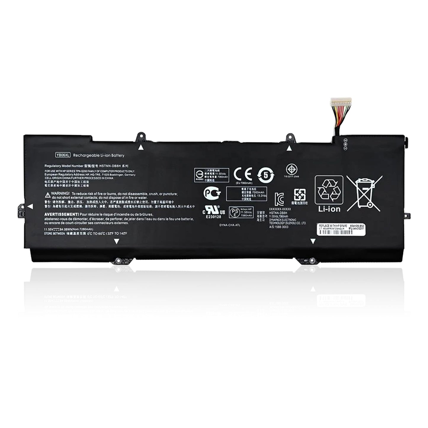 KELESY New Genuine Original YB06XL 11.55V 84.08Wh Laptop Battery for HP Spectre X360 15-CH 2018 928372-855 HSTNN-DB8H YBO6XL