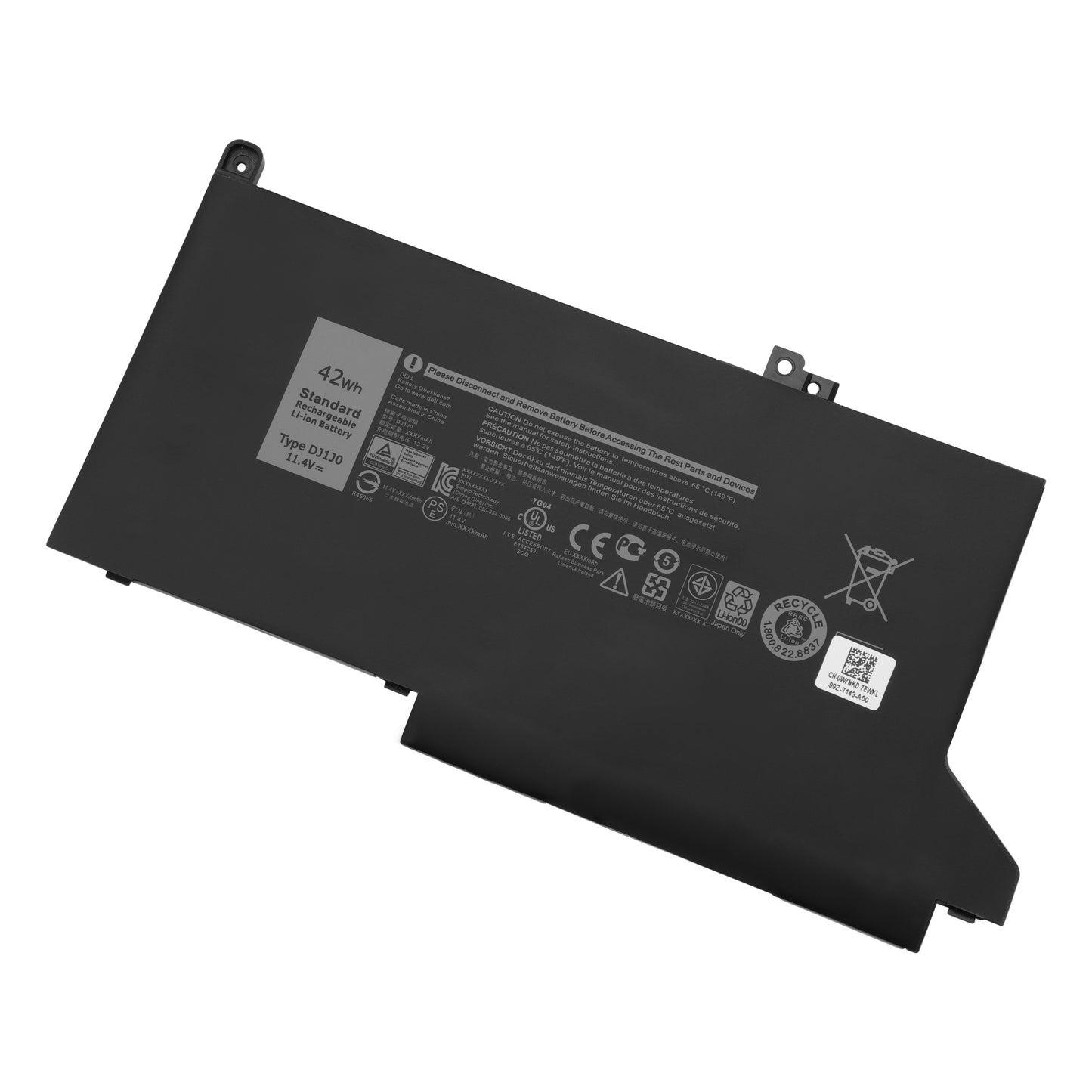 KELESY Schnelle Lieferung Neuer DJ1J0 DJ1JO PGFX4 Laptop-Akku für DELL Latitude 12 7000 7280 7380 7480 Serie Notebook Tablet PC