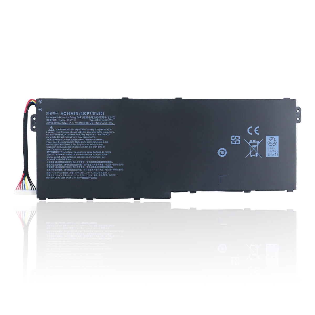 KELESY AC16A8N Laptop Battery for Acer Aspire V17 V15 Nitro VN7-593G VN7-793G VN7-793G-73YP 78E3 VN7-793 717L 4ICP7/61/80
