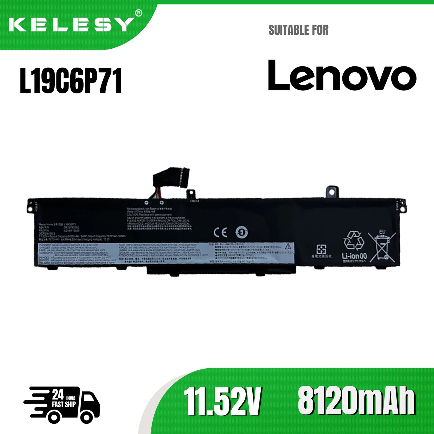 KELESY Batería de ordenador portátil L19C6P71 L19L6P71 para Lenovo ThinkPad P15 P17 T15G Gen1 20SN 20SQ 20ST 20SU 5B10W13958