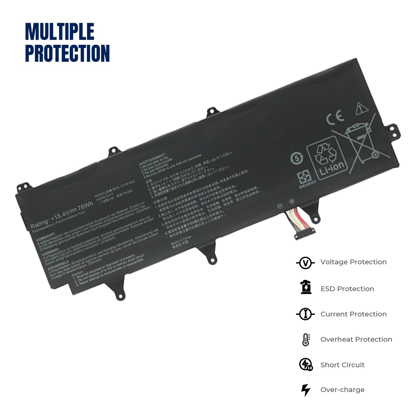 KELESY C41N1802 0B200-03140100 Аккумулятор для ноутбука ASUS ROG Zephyrus S 3s Plus GX701 GX701GW GX701GX GX701G GX701GWR Series