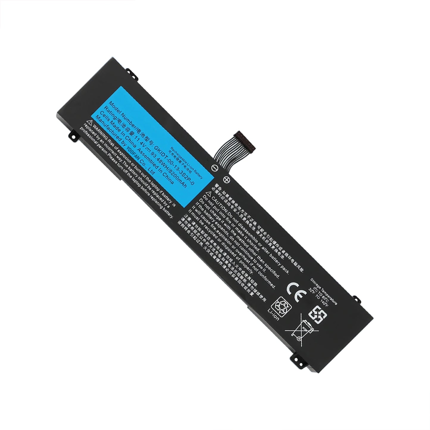 KELESY Batería de GKIDT-00-13-3S2P-0 de 11,4 V, 8200mAh, para XPG Xenia 15, para zhenker XMG Fusion 15 XFU15L19 GKIDT-03-17-3S2P