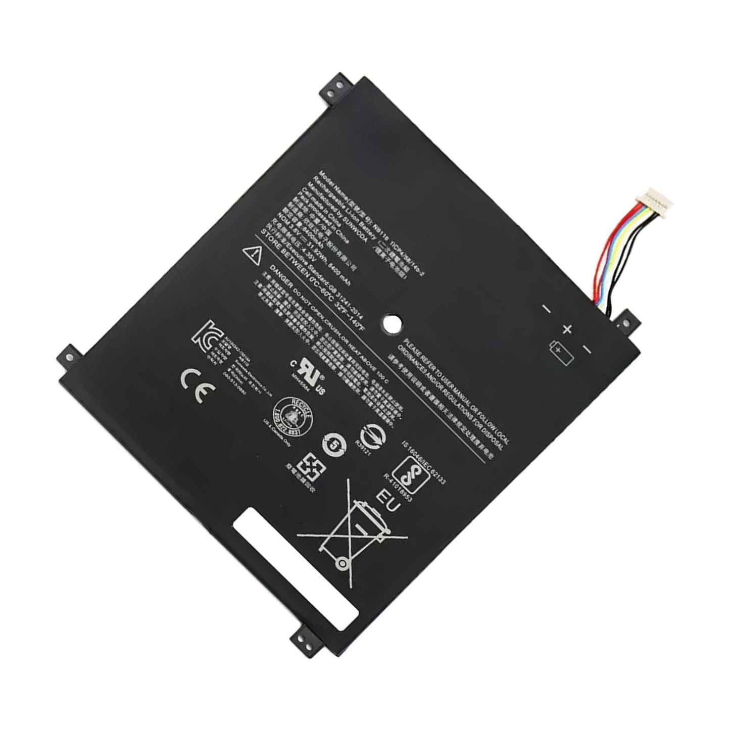 Аккумулятор KELESY NB116 для ноутбука Lenovo IdeaPad 100S 100S-11IBY 100S-80R2 серии NB116 5B10K37675 0813001 3,8 В 8400 мАч