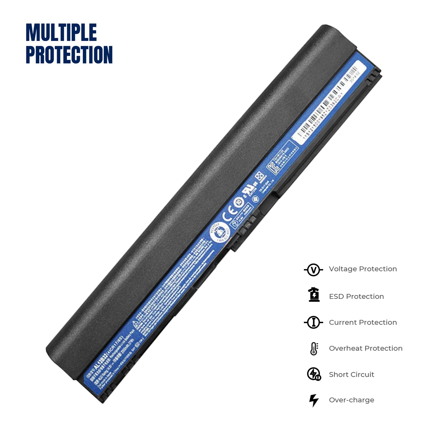KELESY NEW AL12B32 AL12X32 AL12A31 AL12B31 14.8V 37Wh Laptop Battery For ACER Aspire One 725 756 V5-171 TravelMate B113 B113M