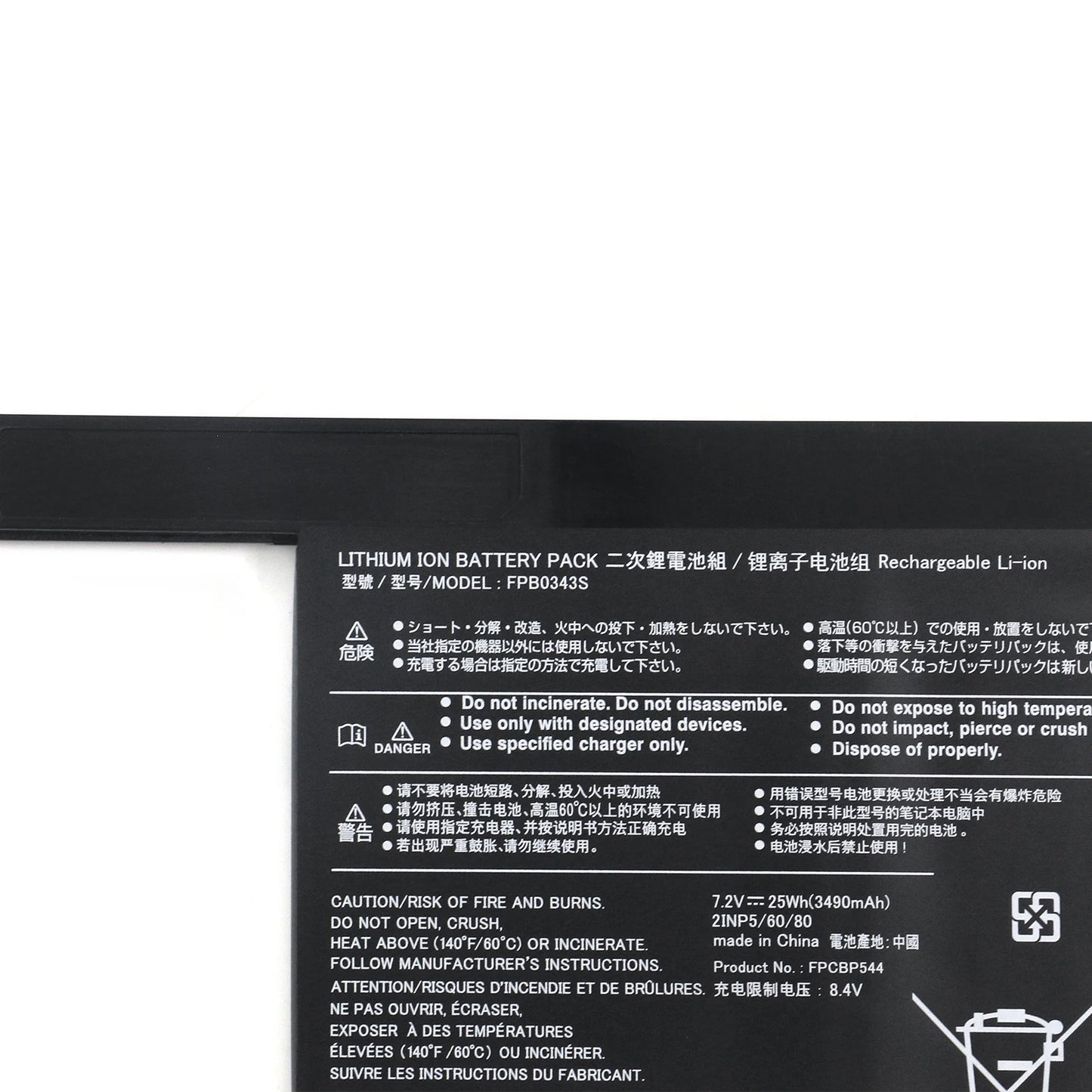 KELESY batería FPB0343S FPCBP544 para ordenador portátil, para Fujitsu LIFEBOOK U939/A U938/S Series 7,2 V 25WH