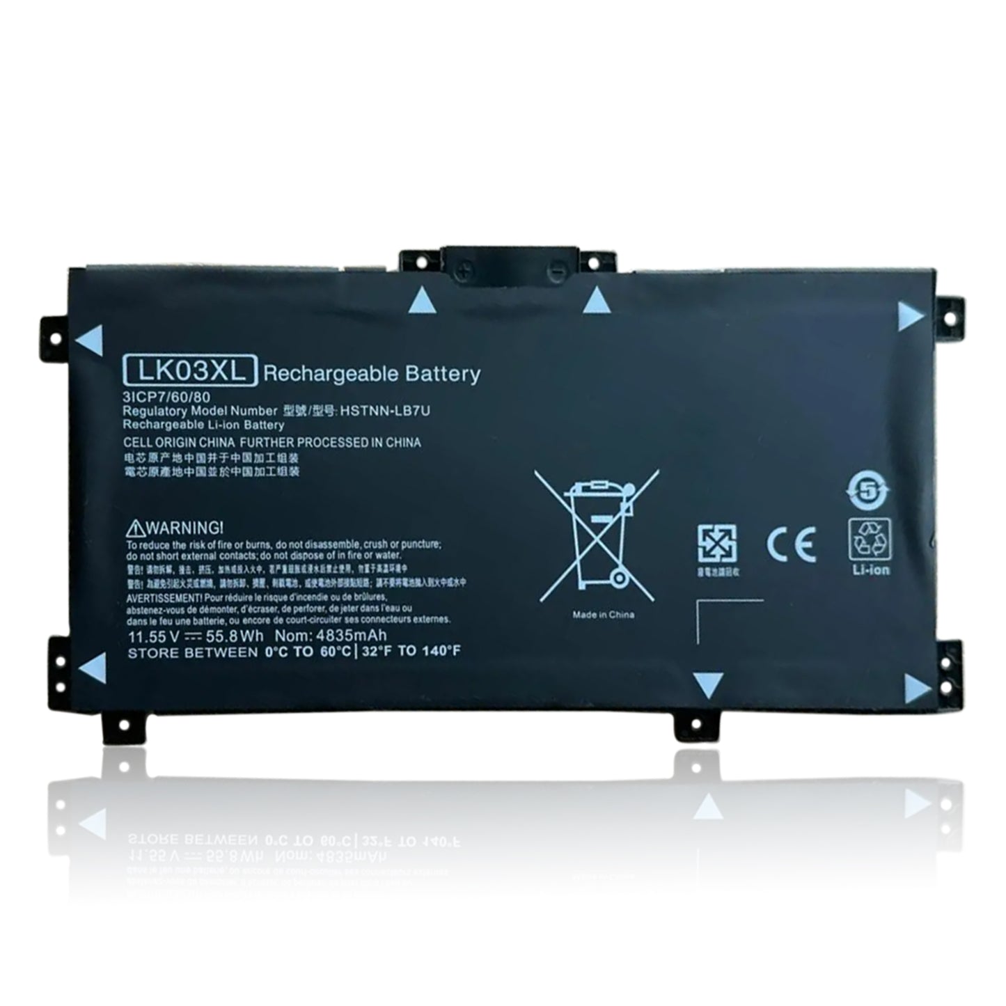 KELESY LK03XL Laptop Battery For HP envy 15 x360 15-bp 15-cn TPN-W127 W128 W129 W132 HSTNN-LB7U HSTNN-UB7I HSTNN-IB8M LB8J
