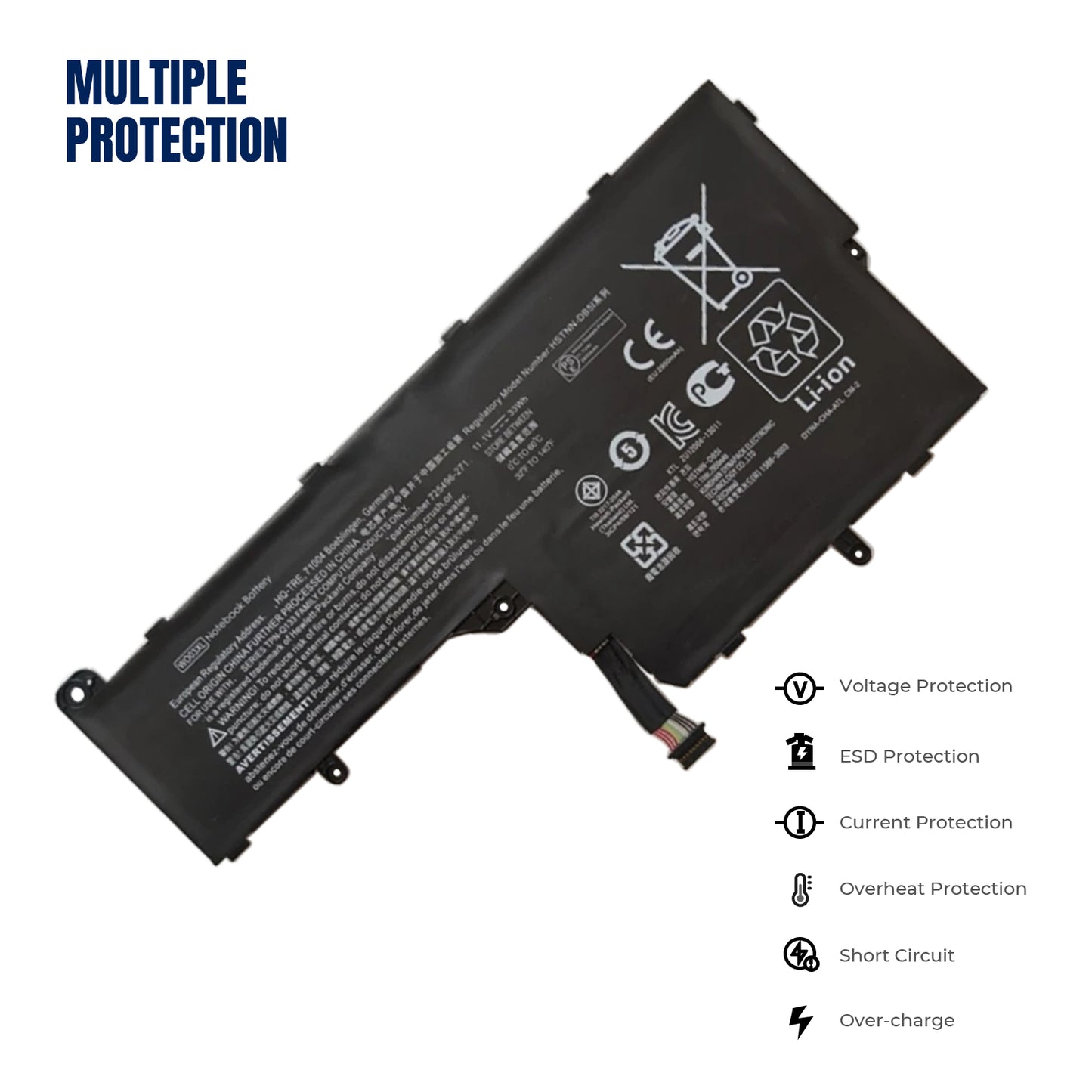KELESY WO03XL Battery for HP SPLIT Mini X100E 100E x2 13-M 13-M010DX Tablet 725606-001 725496-1B1 HSTNN-DB5I HSTNN-IB5I 33WH