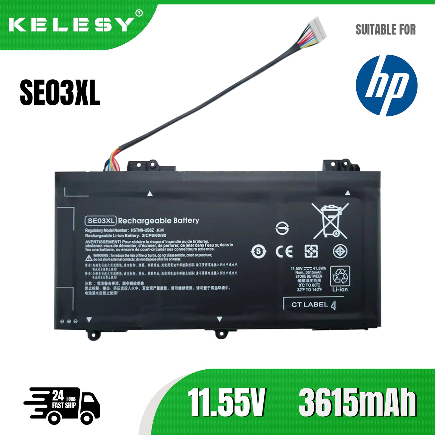 KELESY SE03XL Battery for HP Pavilion 14-AL000 14-AV000 Series:14-AL061NR 14-AL001LA 14-AL062NR 14-AL015NA 14-AL009LA 14-AV003LA