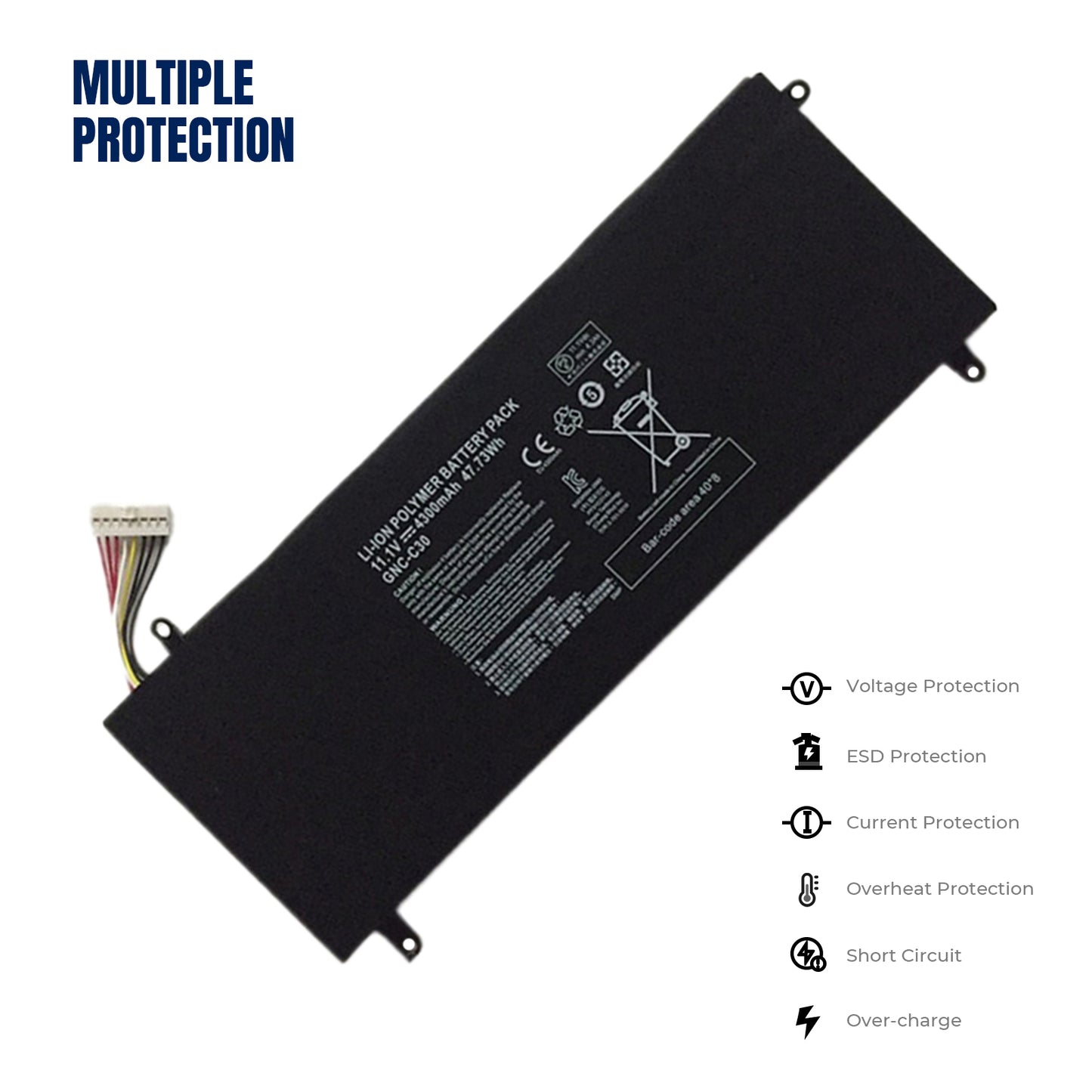 KELESY GNC-C30 Battery For Gigabyte 14" P34G V1 V2 U2442 U2442N U2442S U2442V U24 U24F U24T U2442T U2442D U2442F Series