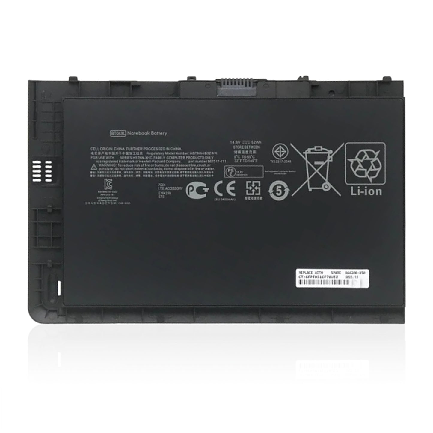 KELESY New Laptop Battery BT04XL For HP EliteBook Folio 9470 9480M Series HSTNN-IB3Z HSTNN-DB3Z HSTNN-I10C BA06 687517-1C1