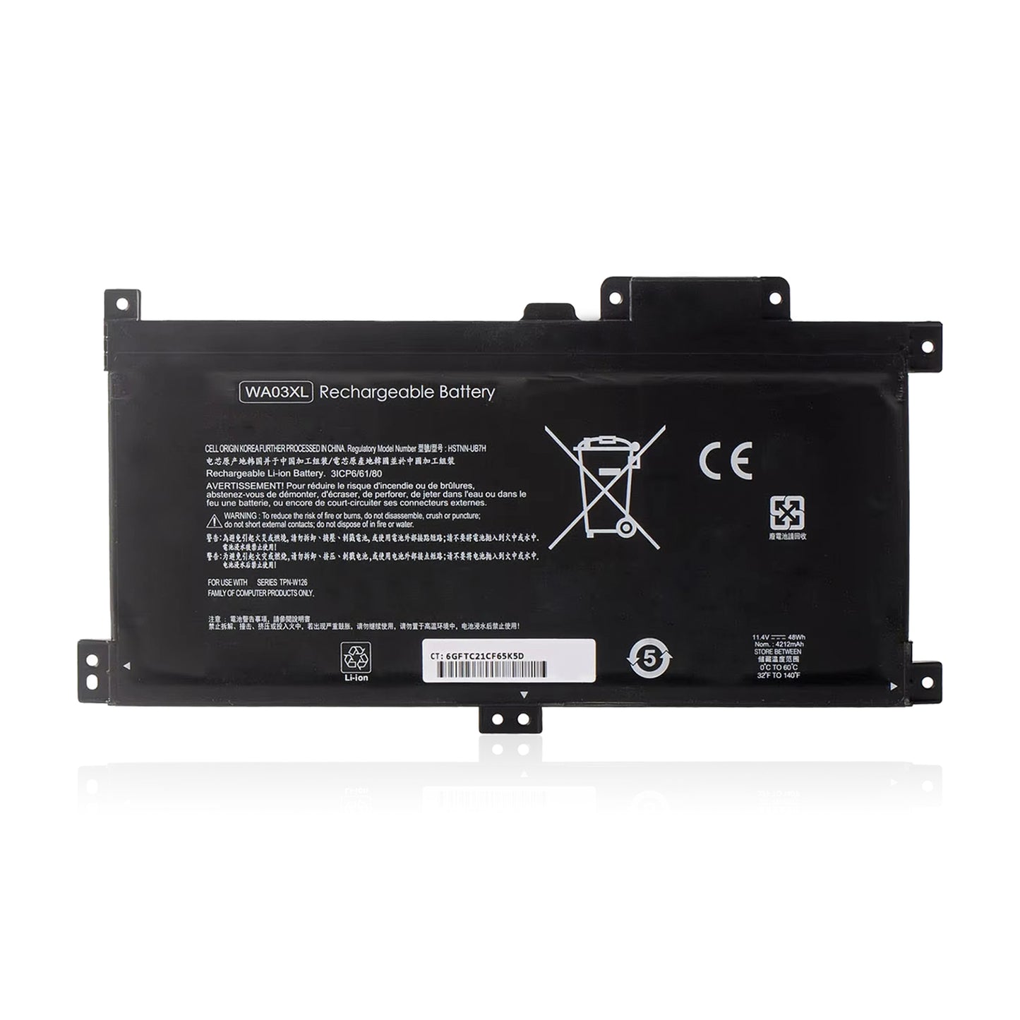 KELESY WA03XL 11.4V 48Wh оригинальный аккумулятор для ноутбука HP Pavilion X360 15-BR036TX HSTNN-LB7T HSTNN-UB7H 916812-855