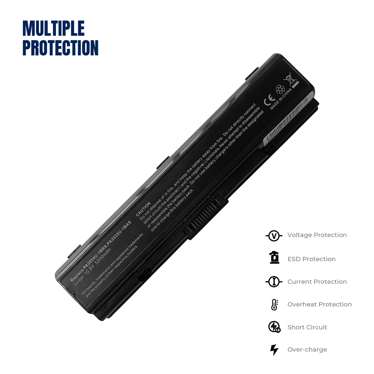 KELESY Batería de PA3534U-1BRS para Toshiba Satellite, A200, A210, A300, A350, L300, L500, L505, PA3533U-1BRS, PA3534U