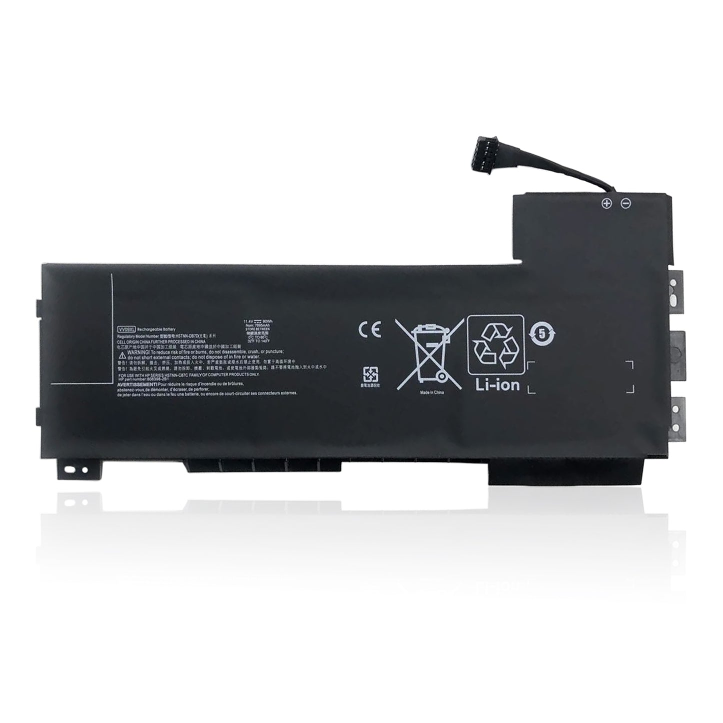 KELESY VV09XL Laptop Battery For HP ZBook 15 G3 G4 Series HSTNN-DB7D HSTNN-C87C 808398-2C2 808398-2C1 808452-005 11.4V 90WH