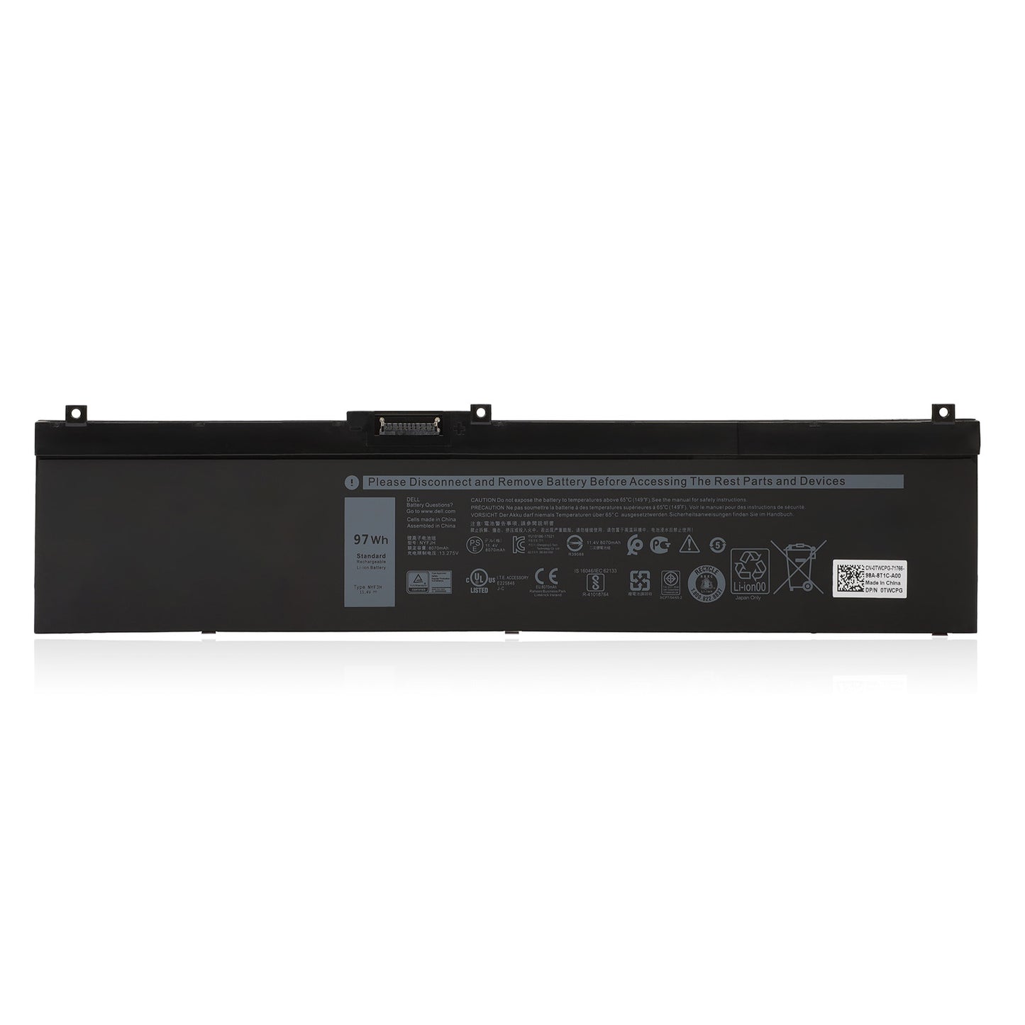 KELESY NYFJH Laptop Battery For Dell Precision 7530 7730 7540 7740 Series P34E P34E001 P34E002 P74F P74F001 P74F002 5TF10 0WMRC