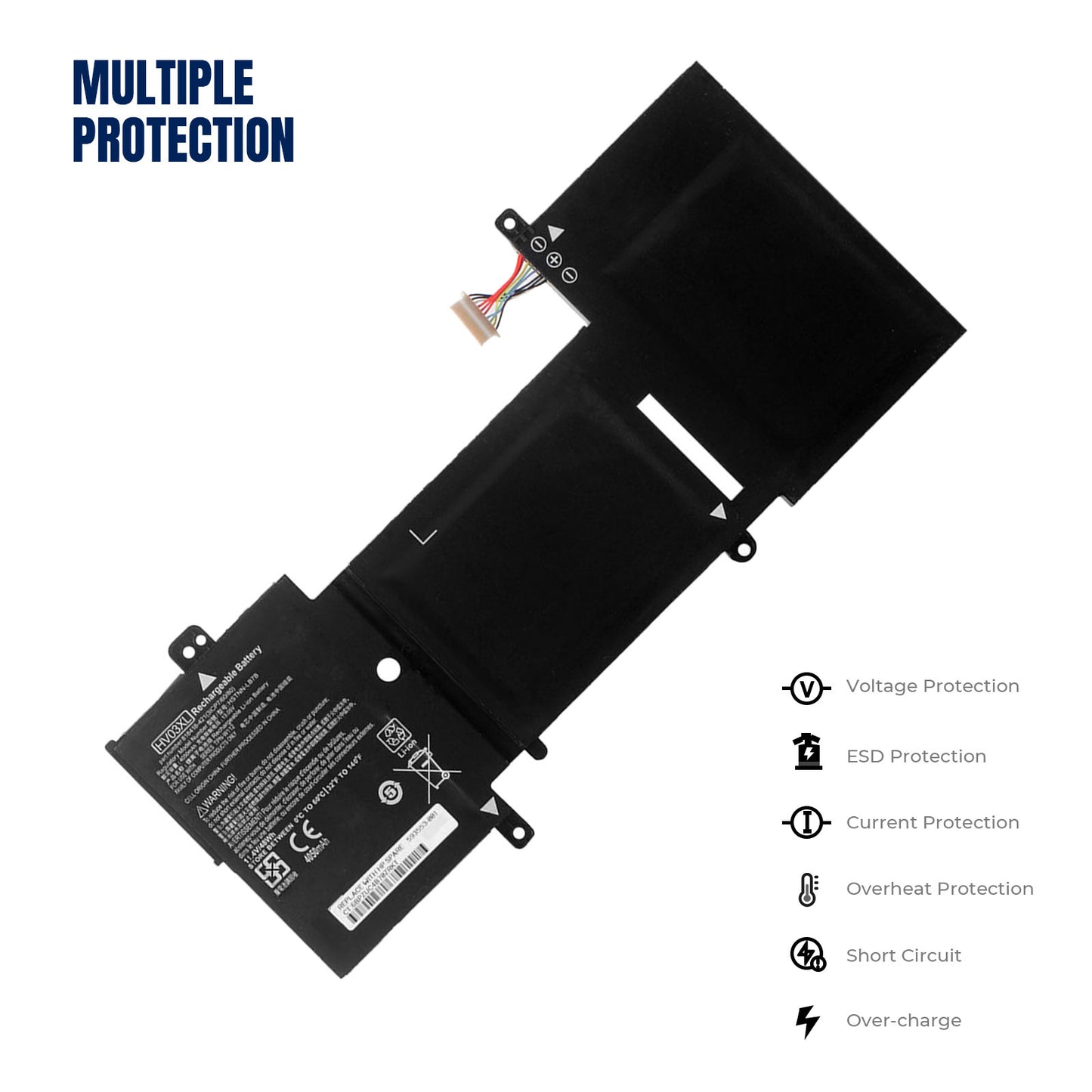KELESY HV03XL 11.4V 48WH Laptop Battery For HP X360 310 G2 HSTNN-LB7B TPN-W112 818418-421 817184-005
