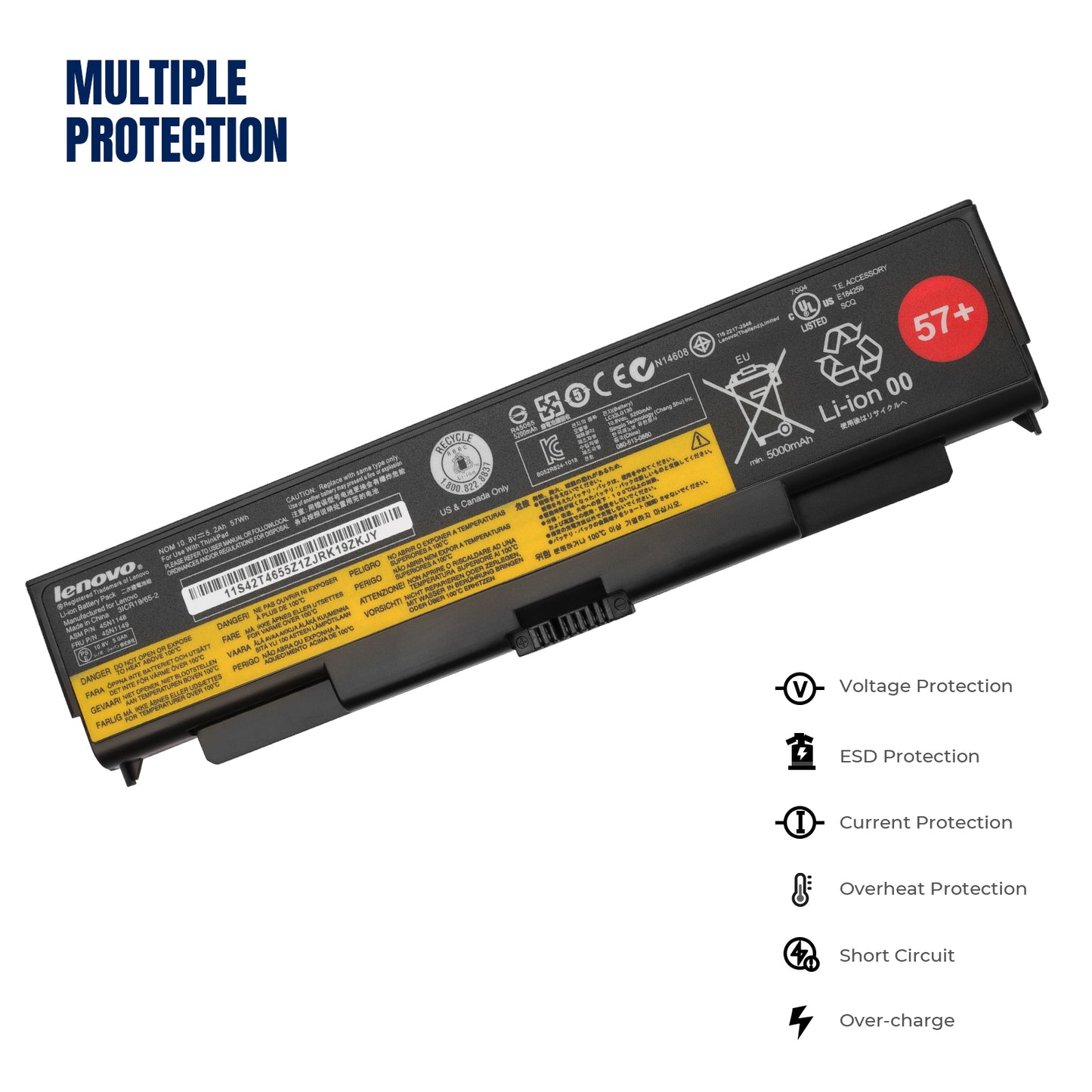 KELESY Laptop Battery for Lenovo ThinkPad T440P T540P W540 W541 L440 L540 45N1144 45N1145 45N1148 45N1159 45N1158 45N1160 57+