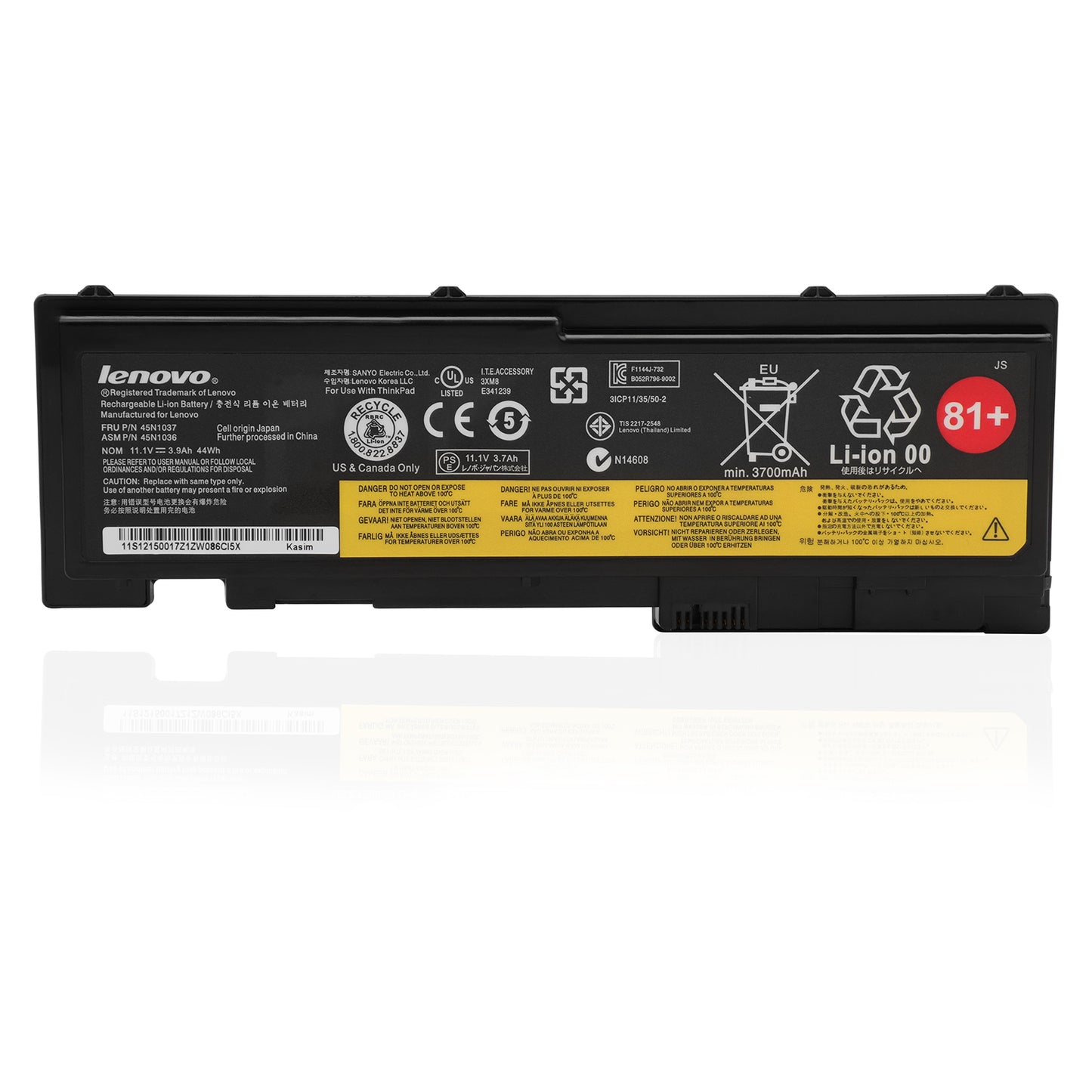 KELESY 11.1V 44Wh Original New T430s T420S Laptop Battery for Lenovo ThinkPad 45N1036 45N1037 45N1038 0A36309