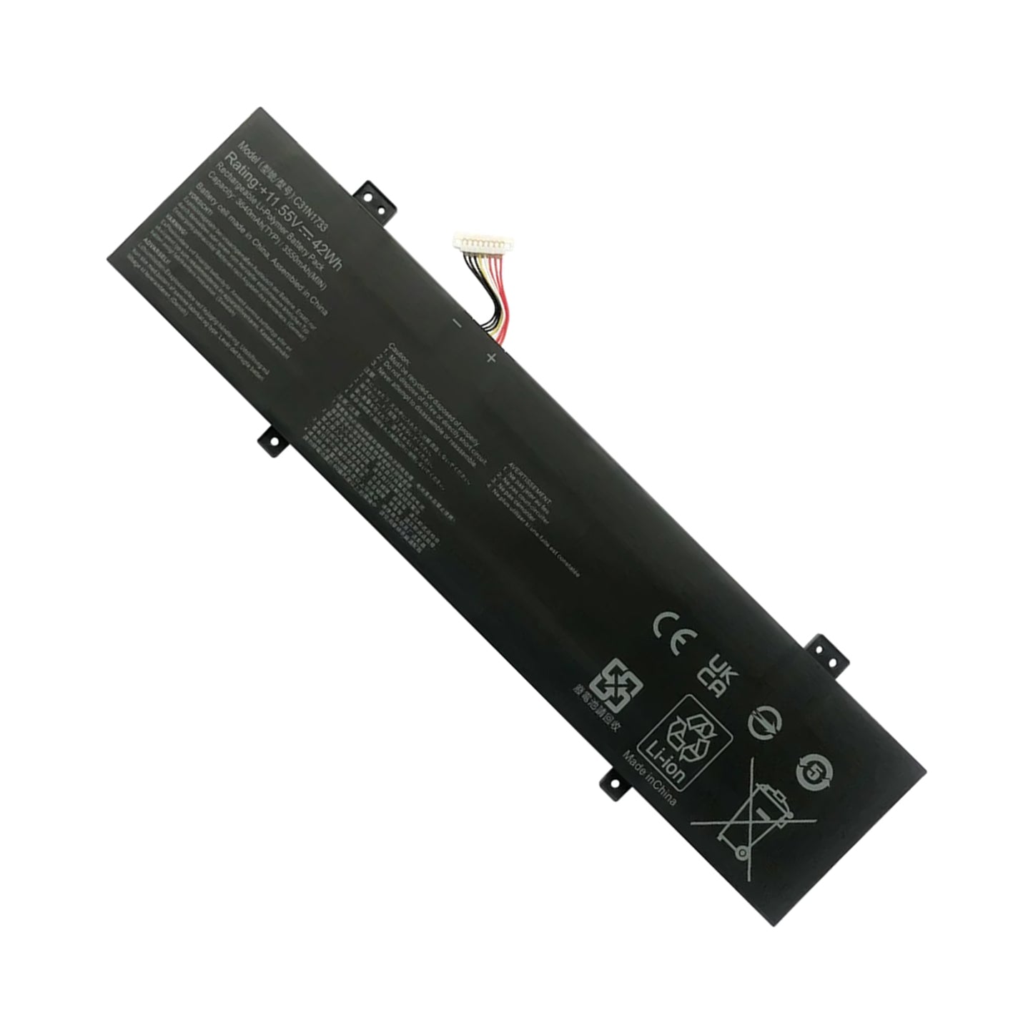 KELESY C31N1733 Battery for Asus VivoBook Flip 14 TP412U TP412UA 3ICP5/58/78 Series Notebook (11.55V 42Wh/3550mAh)