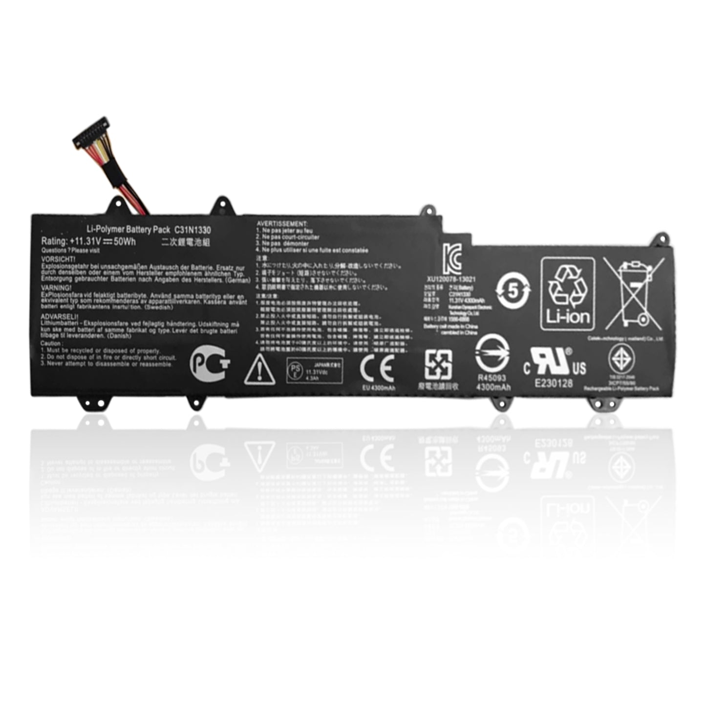 KELESY C31N1330 Laptop-Akku für ASUS ZenBook UX32L UX32LA UX32LN UX32LN-R4053H 0B200-00070200 11,31 V 50 WH