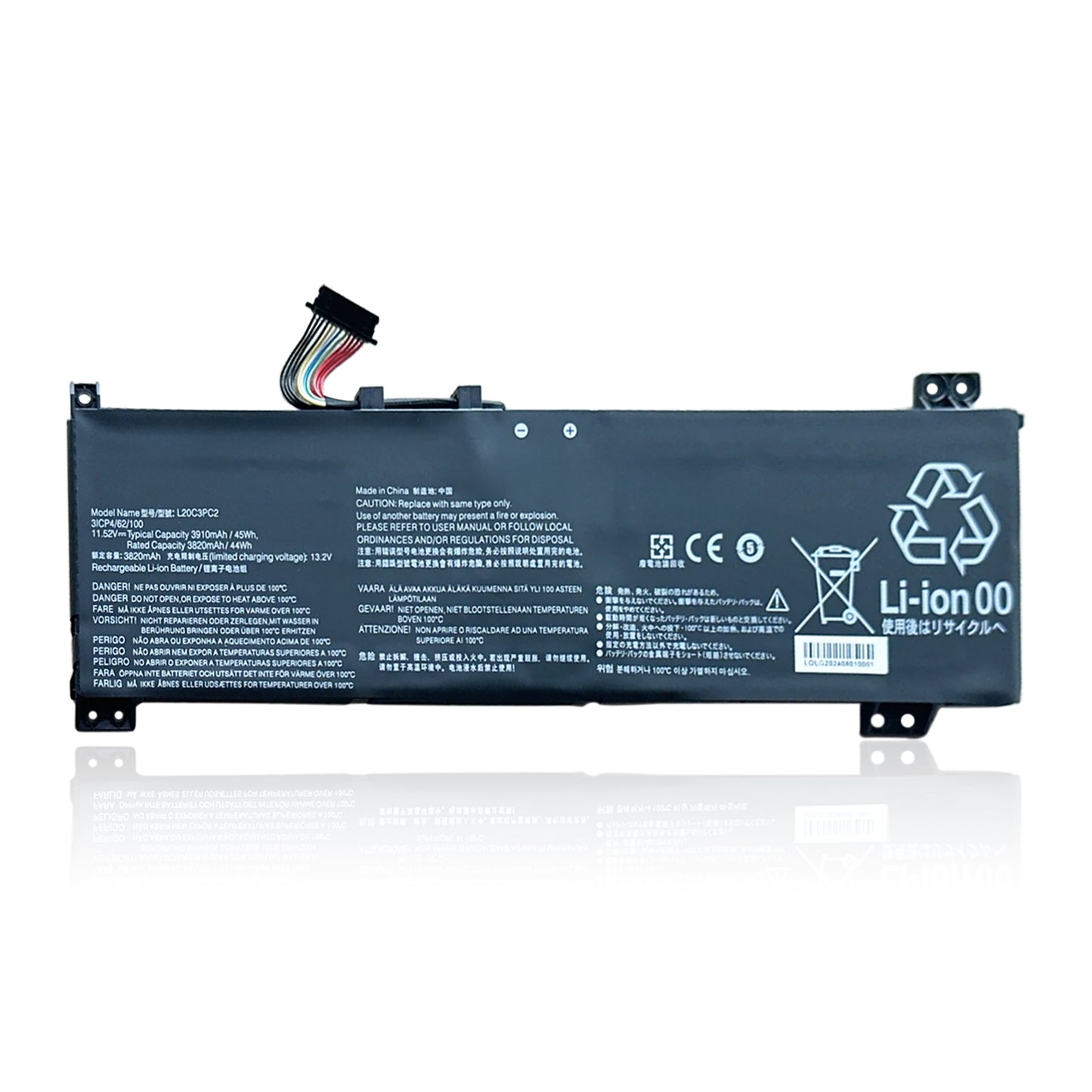 KELESY L20M3PC2 L20C3PC2 Laptop Battery For Lenovo ideapad Gaming 3 15ACH6 15IHU6 82K1 82K2 L20L3PC2 L20D3PC2 11.52V 45WH