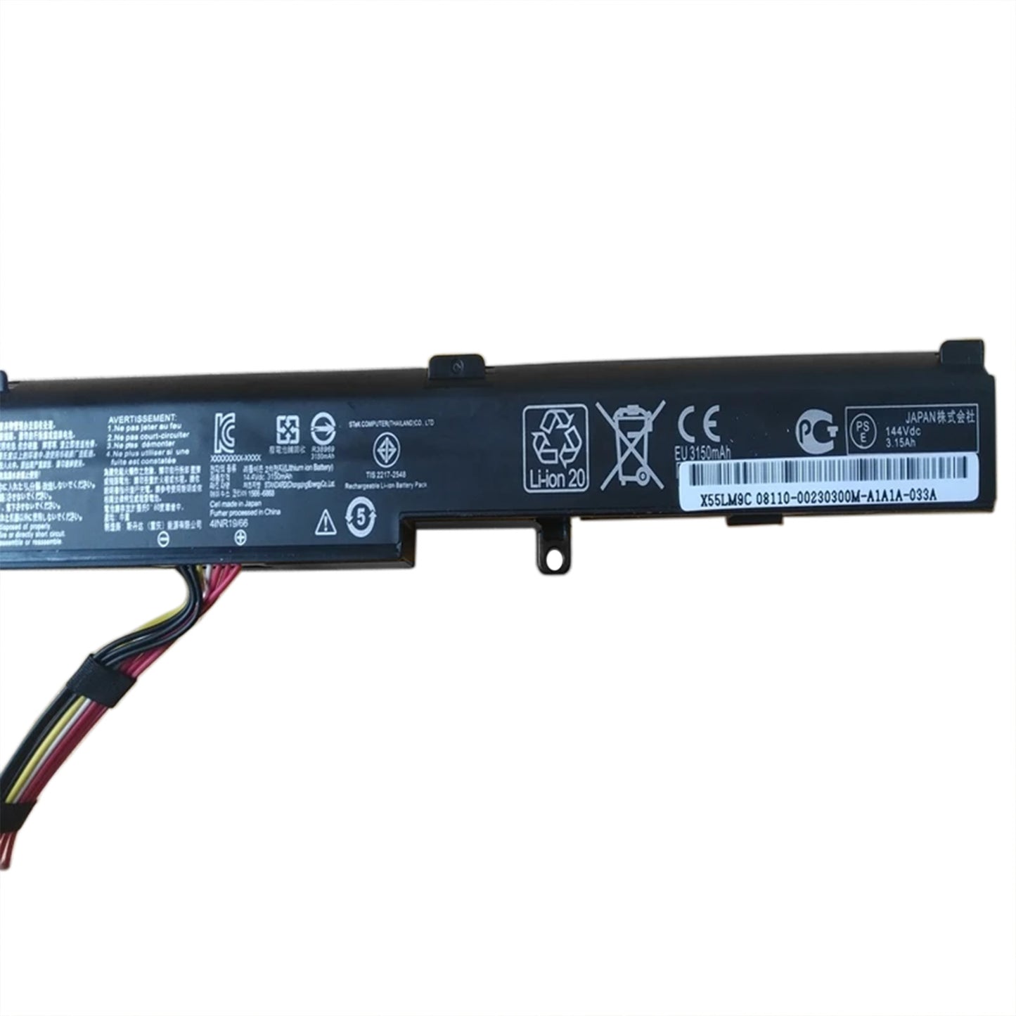 KELESY Batería de ordenador portátil A41N1611 para ASUS ROG Strix, GL553V, GL553VD, GL553VE, GL553VW, GL753VD, GL753VE, FX53V