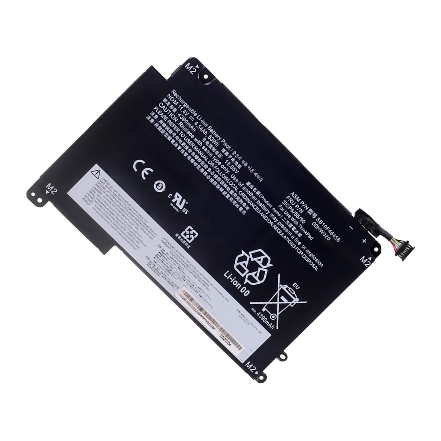 KELESY 11,4 V 53Wh 00HW020 00HW021 batería del ordenador portátil para LENOVO ThinkPad P40 Yoga 460 Yoga 14 SB10F46458 00HW020