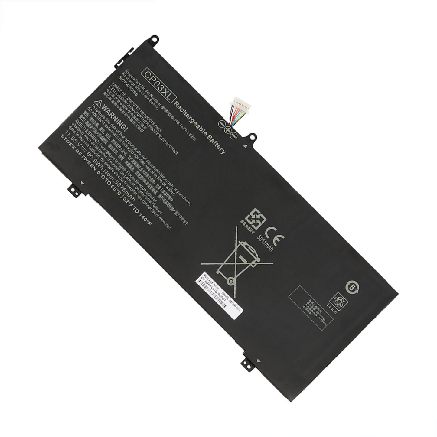 KELESY 60.9WH CP03XL Battery for HP Spectre x360 13-ae049ng 13-ae040ng 13-ae011ur 13-ae052nr 929066-421 929072-855 HSTNN-LB8E