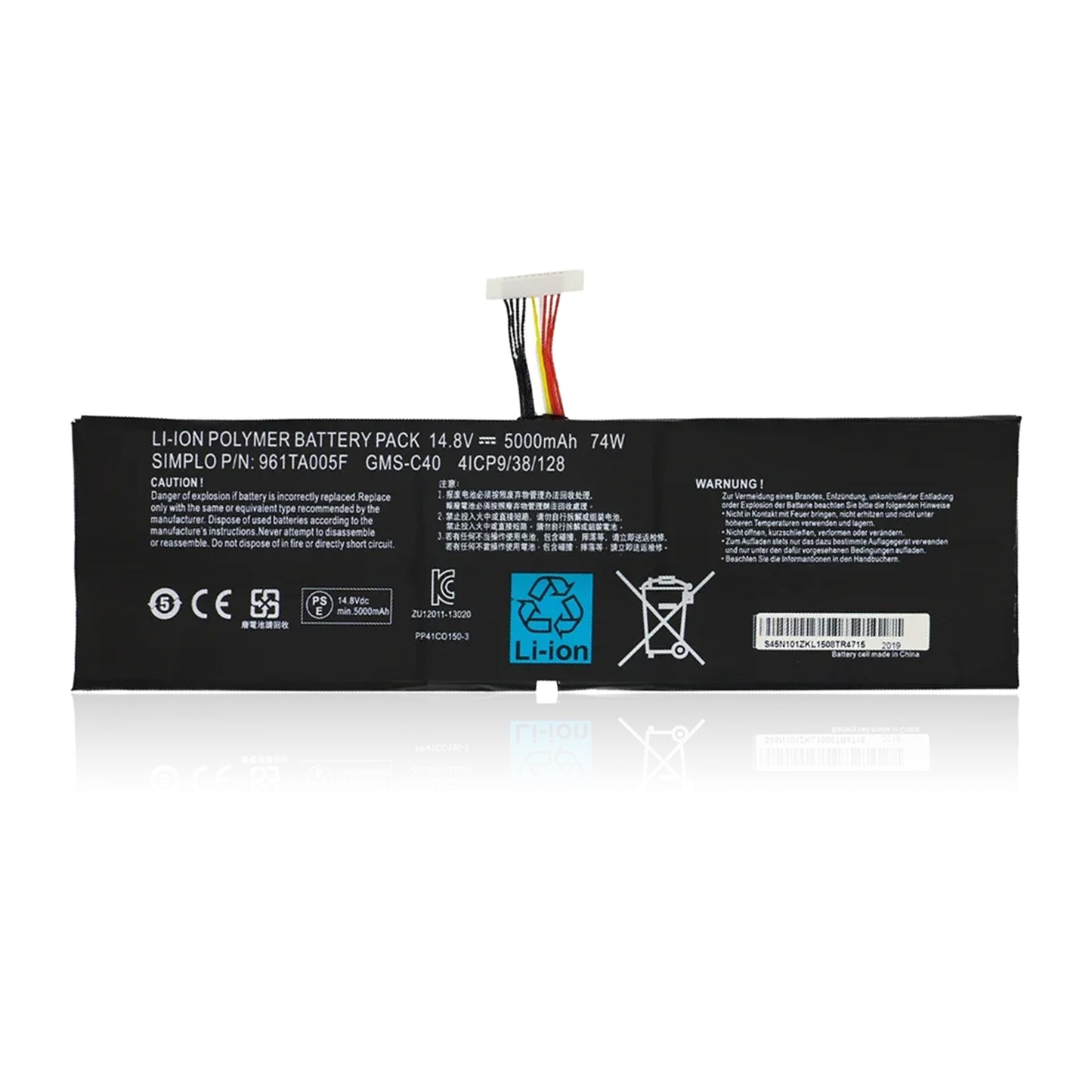 KELESY GMS-C40-batería Original para ordenador portátil Razer Blade Pro, 14,8, 2013, RZ09-009911010, 961TA005F, 2015 V, 74Wh
