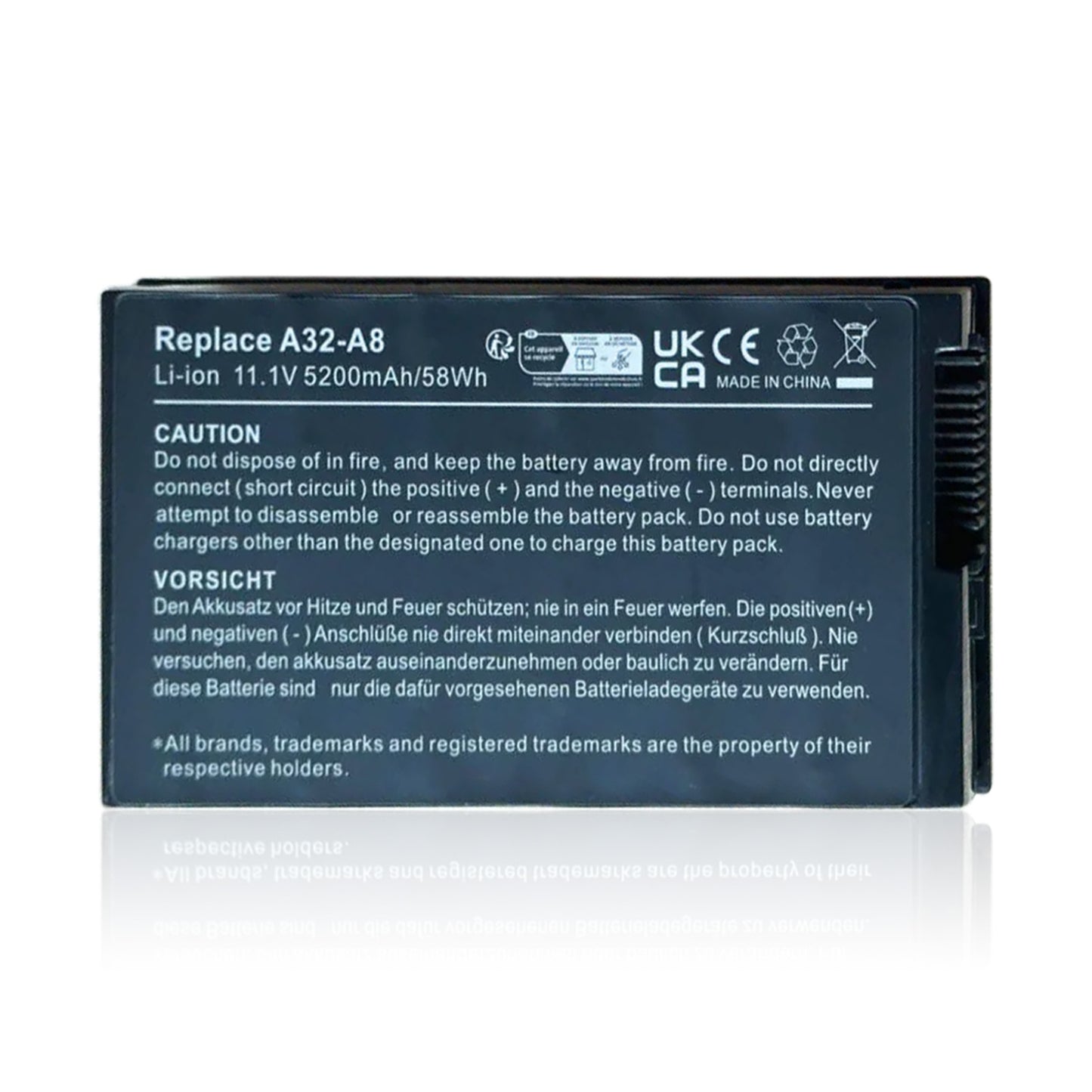 KELESY Batería de ordenador portátil para Asus A8, A8A, A8Dc, A8E, A8F, A8Fm, A8H, A8He, A8J, A8Jc, A8Je, A8Jm, A8Jp, A8Jr