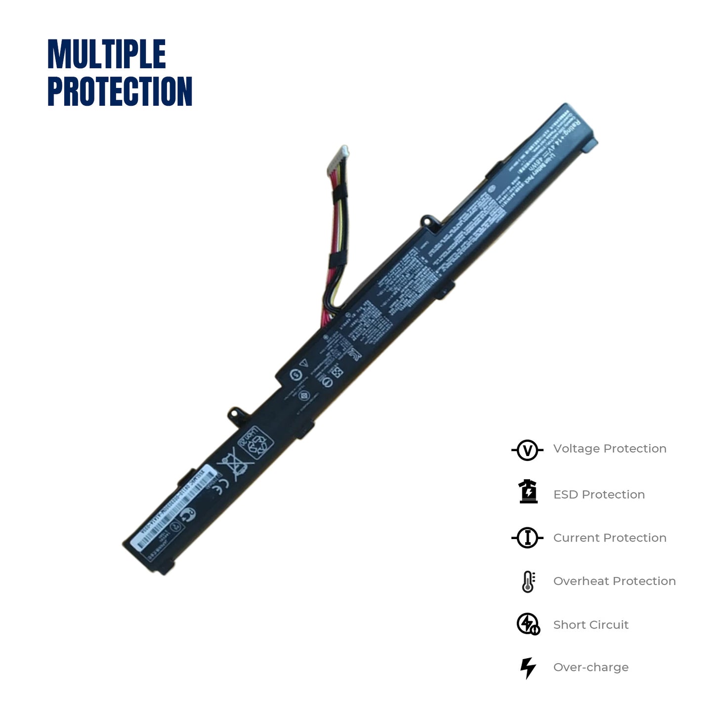 KELESY Batería de ordenador portátil A41N1611 para ASUS ROG Strix, GL553V, GL553VD, GL553VE, GL553VW, GL753VD, GL753VE, FX53V