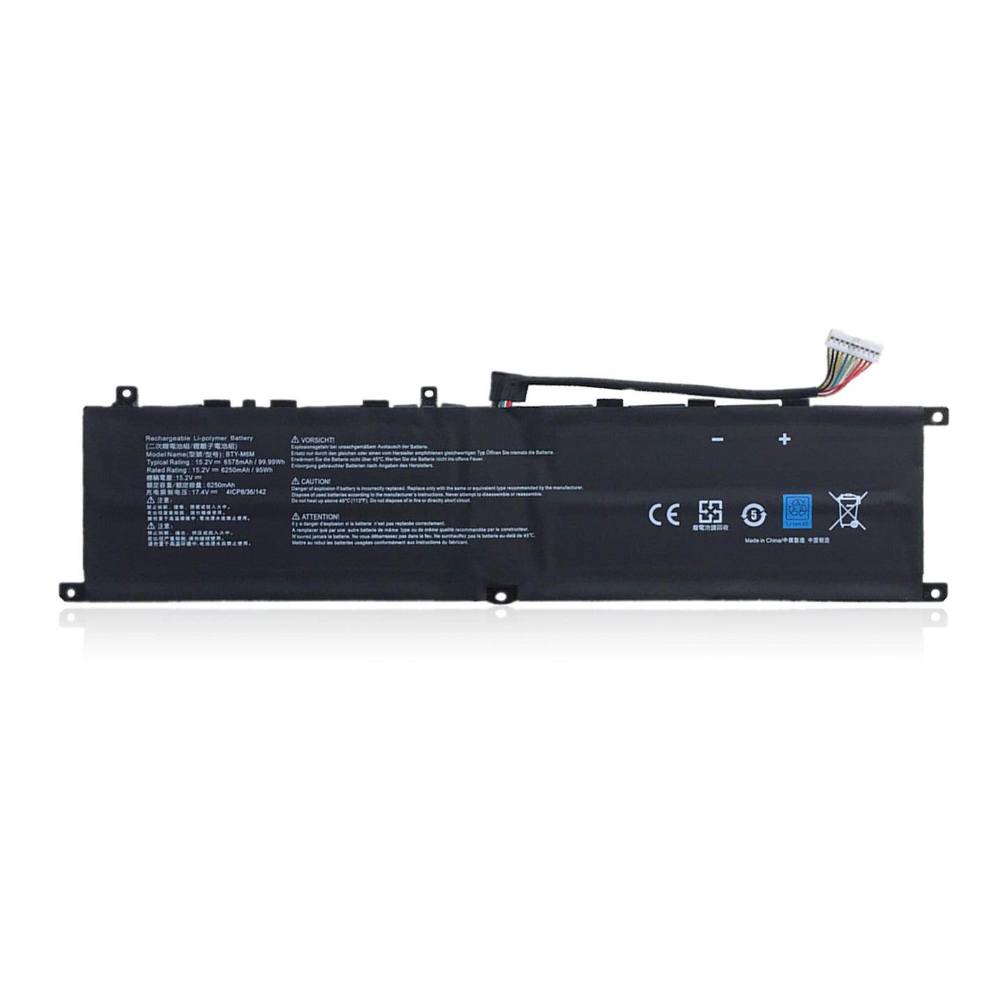 KELESY BTY-M6M Laptop Battery For MSI Creator 15 A10SD A10SF GS66 Stealth 10SFS 10SGS 10SE-045 10UG GE66 Raider 10SFS WS66
