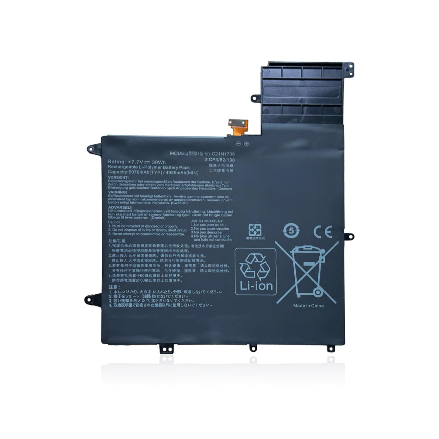 KELESY C21N1706-batería para portátil ASUS ZenBook Flip S, UX370U, UX370UA, UX370F, UX370UAR, UX370UAF, UX370UA-C4059T