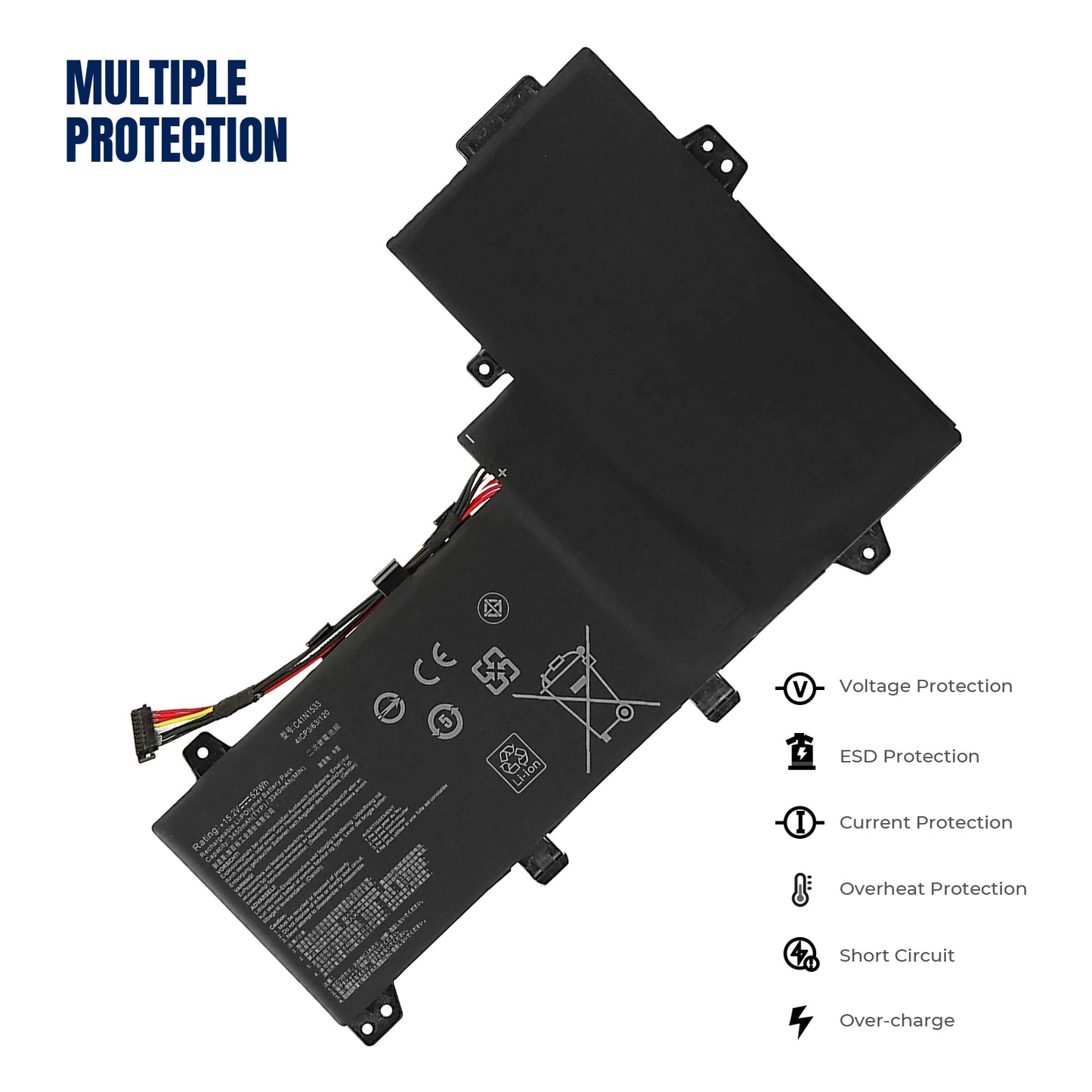 KELESY C41N1533 Laptop Battery For ASUS Zenbook Flip Q524U Q534U Q534UX UX560UQ UX560UX Series 0B200-02010300 15.2V 52WH