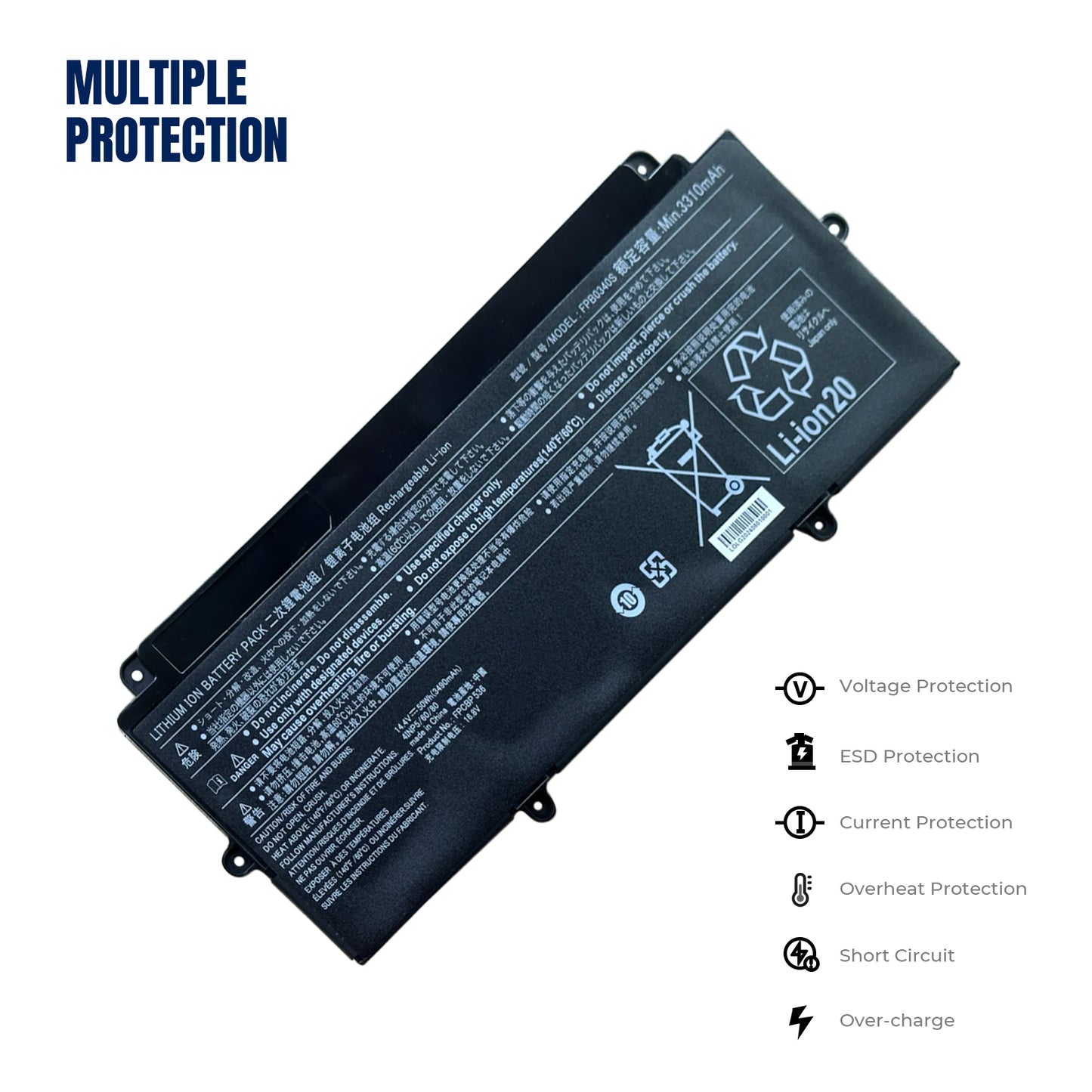 KELESY Batería FPB0340S FPCBP536 para Fujitsu LifeBook U937 U938 U939 U939X U9310, nueva