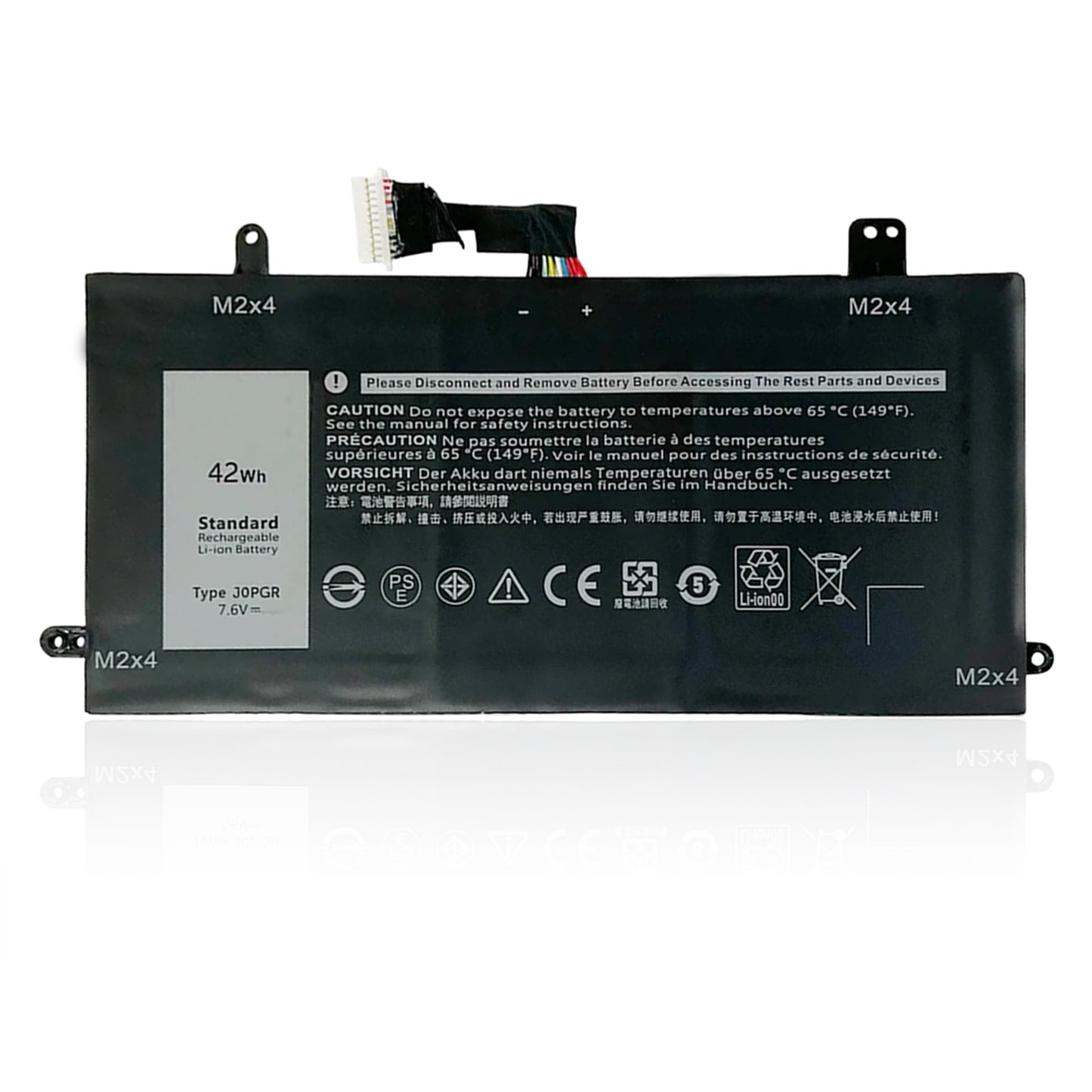 KELESY 7.6V 42Wh J0PGR Battery For Dell Latitude 12 5285 5290 2-in-1 T17G Series Laptop JOPGR T17G X16TW 1WND8 Replacement In