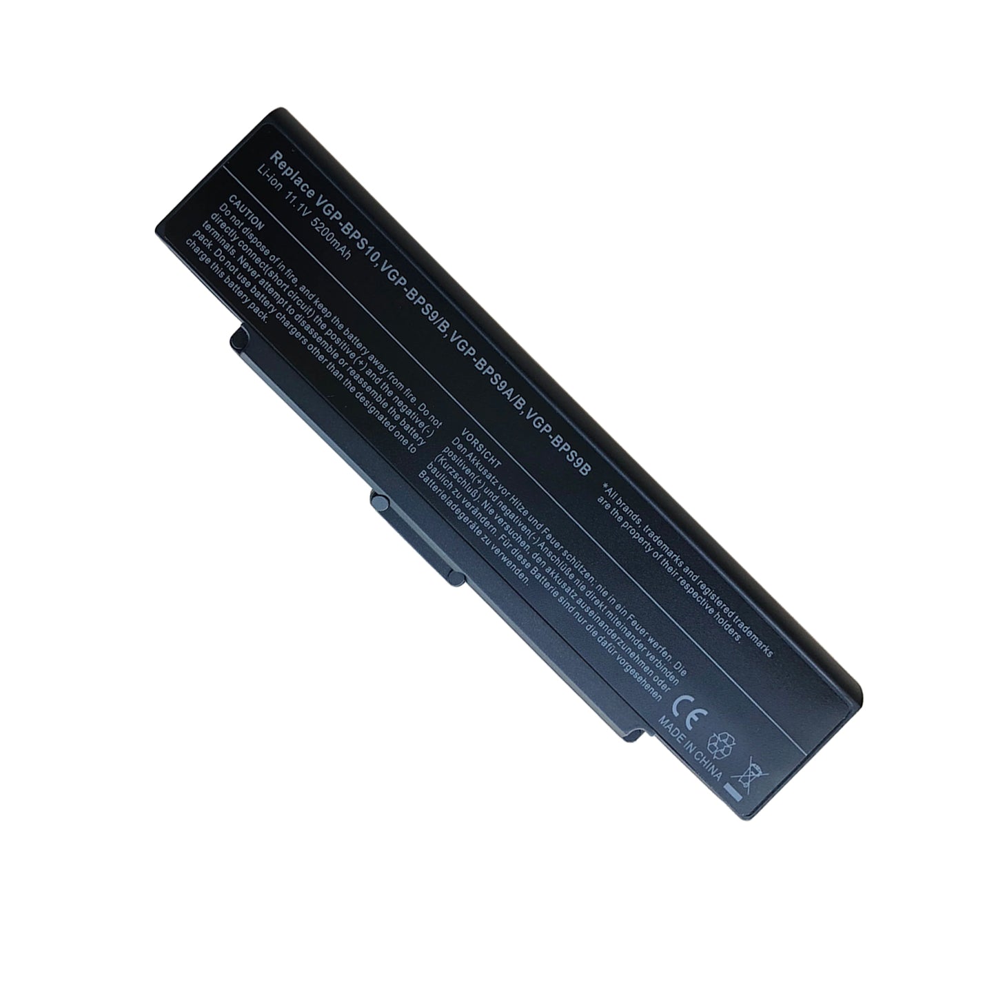 KELESY Batería de ordenador portátil para Sony Vaio PCG, VGN-AR, VGN-CR, serie VGN-NR, PN: VGN-SZ, VGP-BPS9/B, color negro