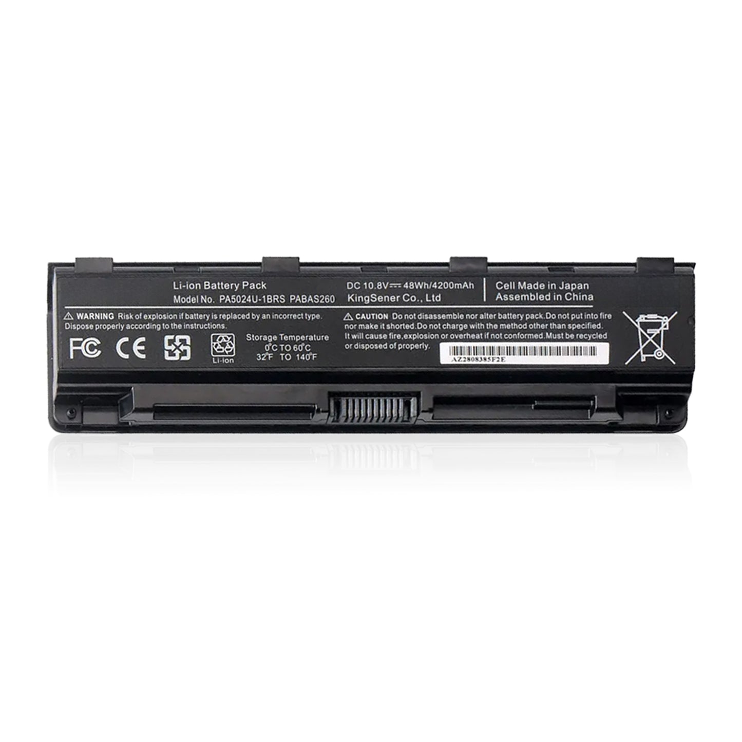 KELESY Batería de ordenador portátil PA5024U, para Toshiba Satellite C800, C850, C870, L800, L830, L840, L850, L870, PA5025U
