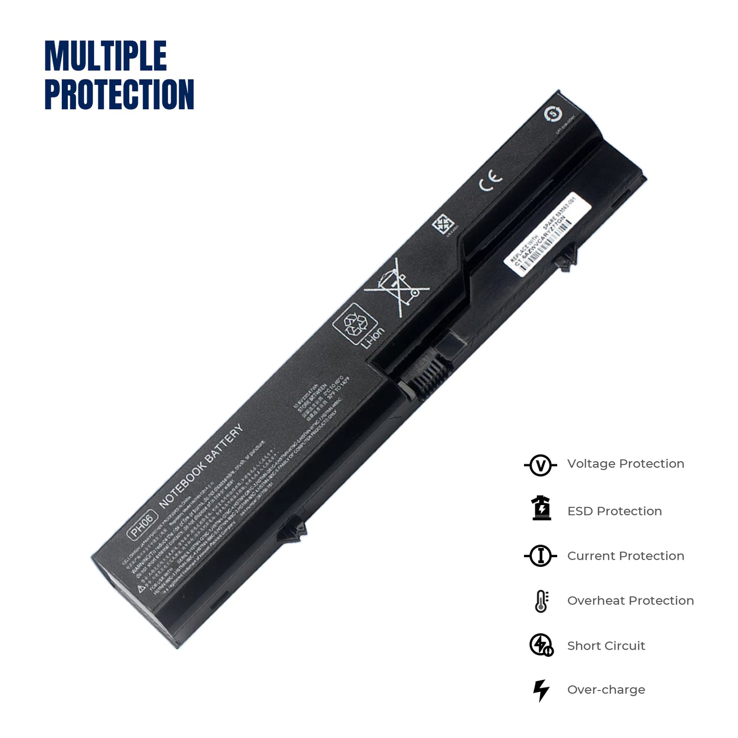KELESY PH06 47WH Laptop Battery For HP ProBook 4520s 4525S 4425s 4320s 4321s Compaq 320 321 326 420 425 HSTNN-CB1 HSTNN-DB1B